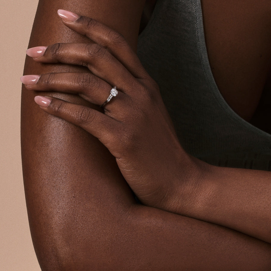 The Anita Ring by East London jeweller Rachel Boston | Discover our collections of unique and timeless engagement rings, wedding rings, and modern fine jewellery. - Rachel Boston Jewellery