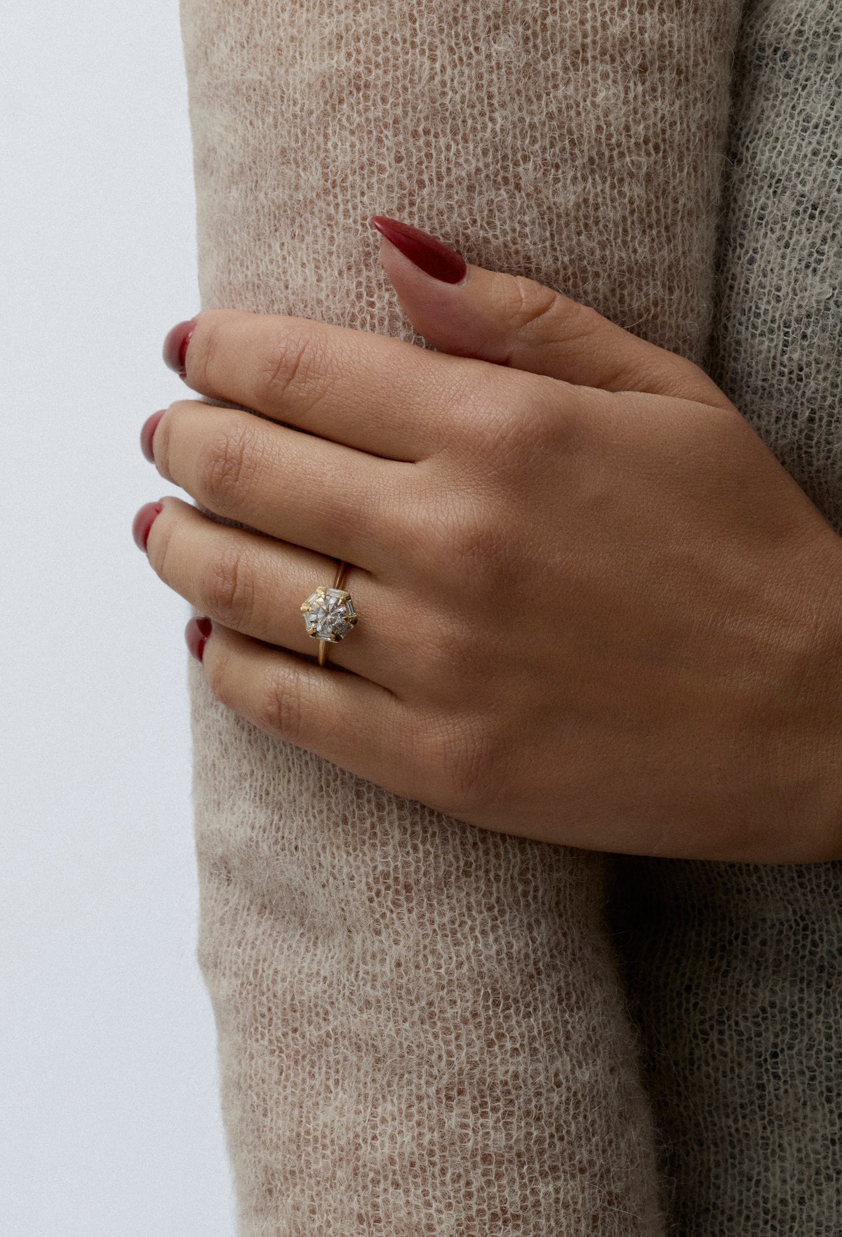 The Antlia Ring by East London jeweller Rachel Boston | Discover our collections of unique and timeless engagement rings, wedding rings, and modern fine jewellery.
