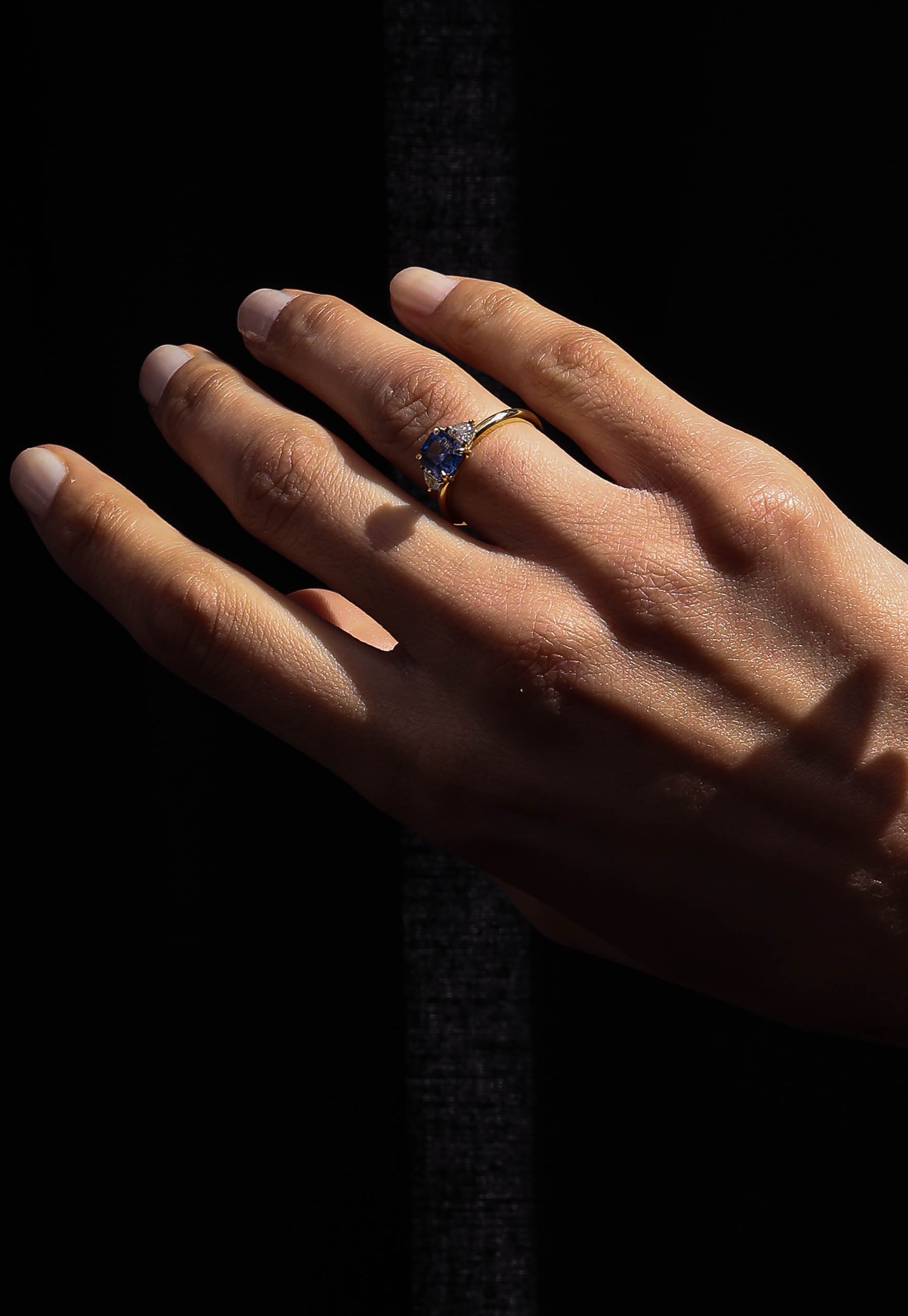 The Baudó Ring by East London jeweller Rachel Boston | Discover our collections of unique and timeless engagement rings, wedding rings, and modern fine jewellery.