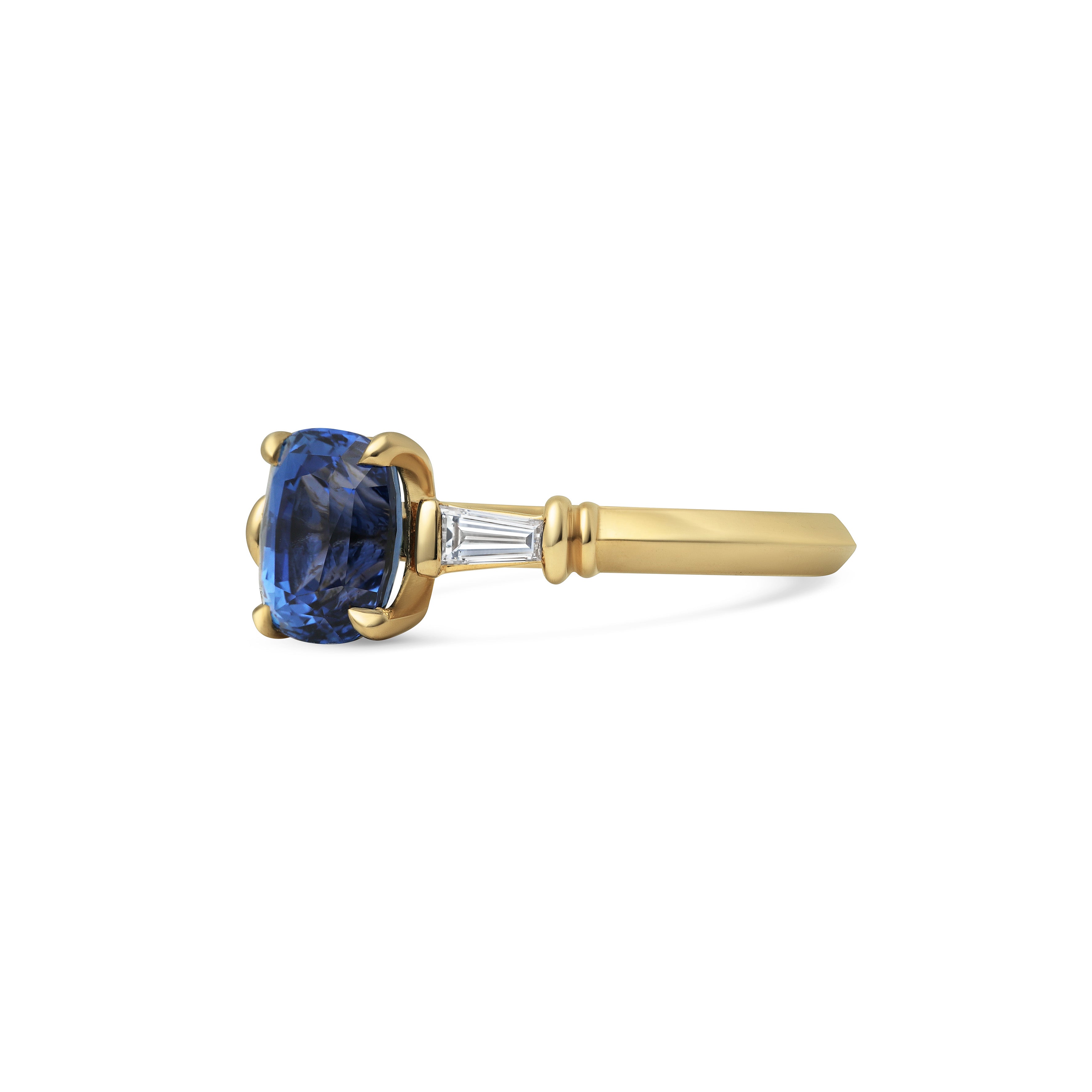 The Bette Ring - 1.59ct Sapphire by East London jeweller Rachel Boston | Discover our collections of unique and timeless engagement rings, wedding rings, and modern fine jewellery.