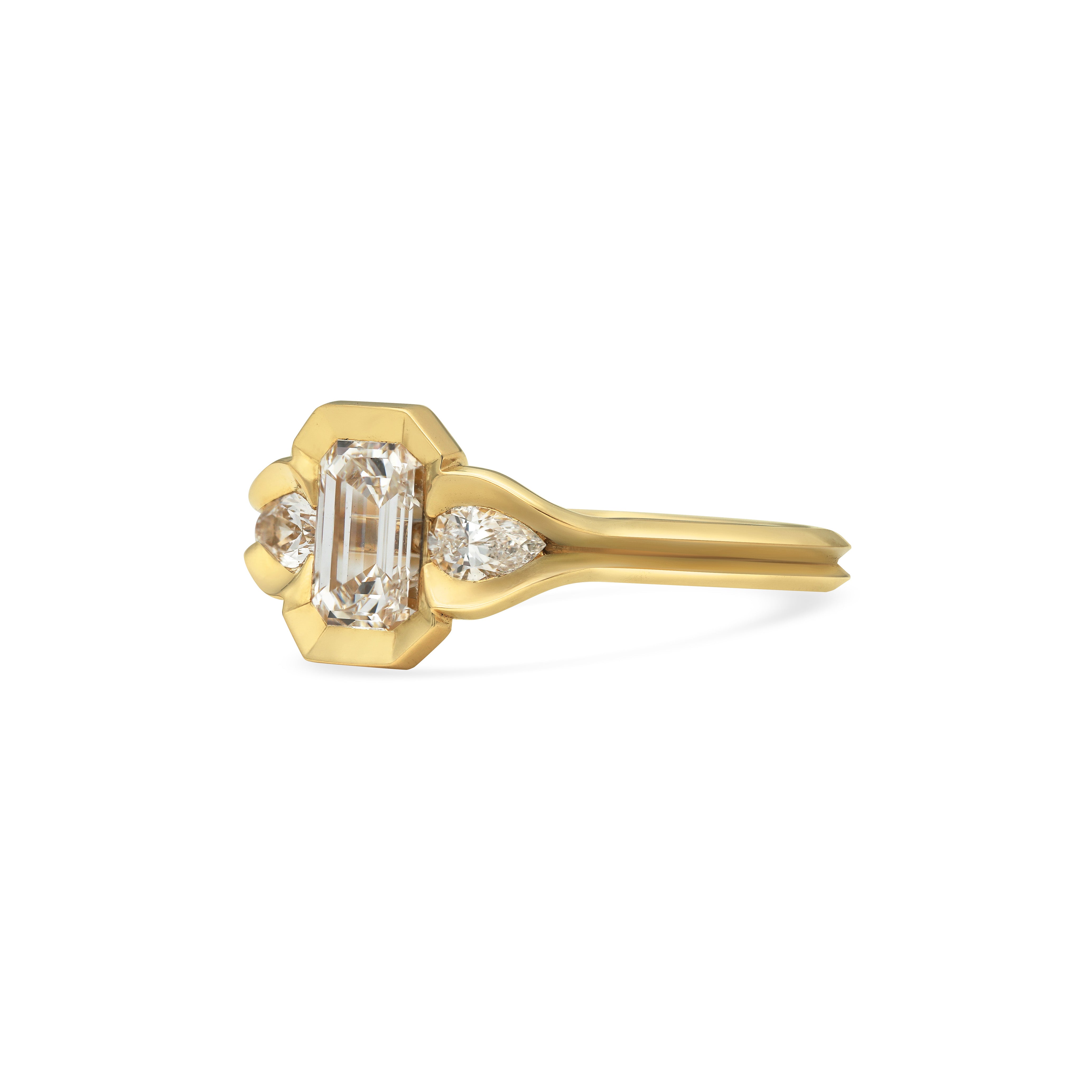 The Blaise Ring by East London jeweller Rachel Boston | Discover our collections of unique and timeless engagement rings, wedding rings, and modern fine jewellery.