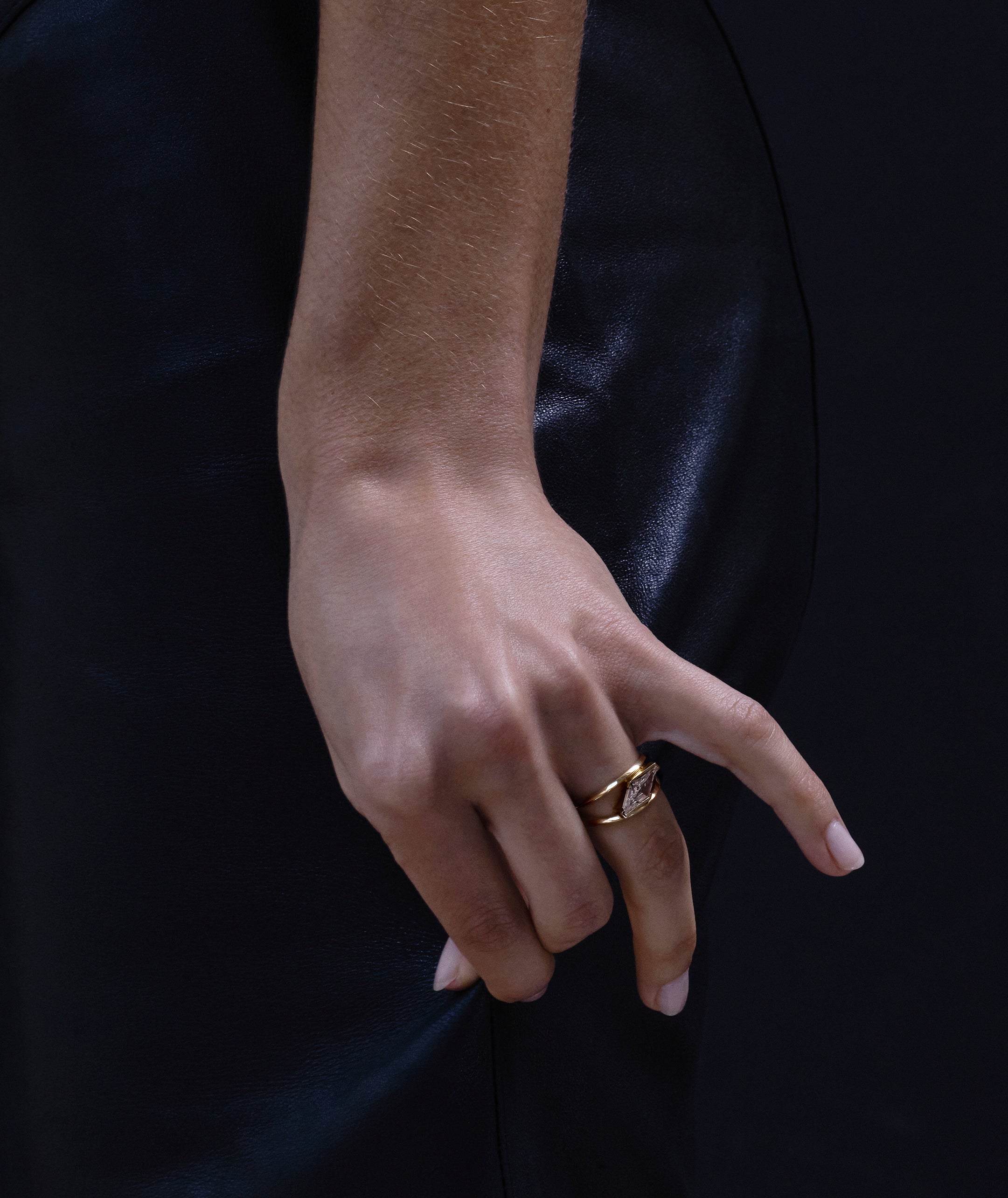 The Breeze Ring by East London jeweller Rachel Boston | Discover our collections of unique and timeless engagement rings, wedding rings, and modern fine jewellery.