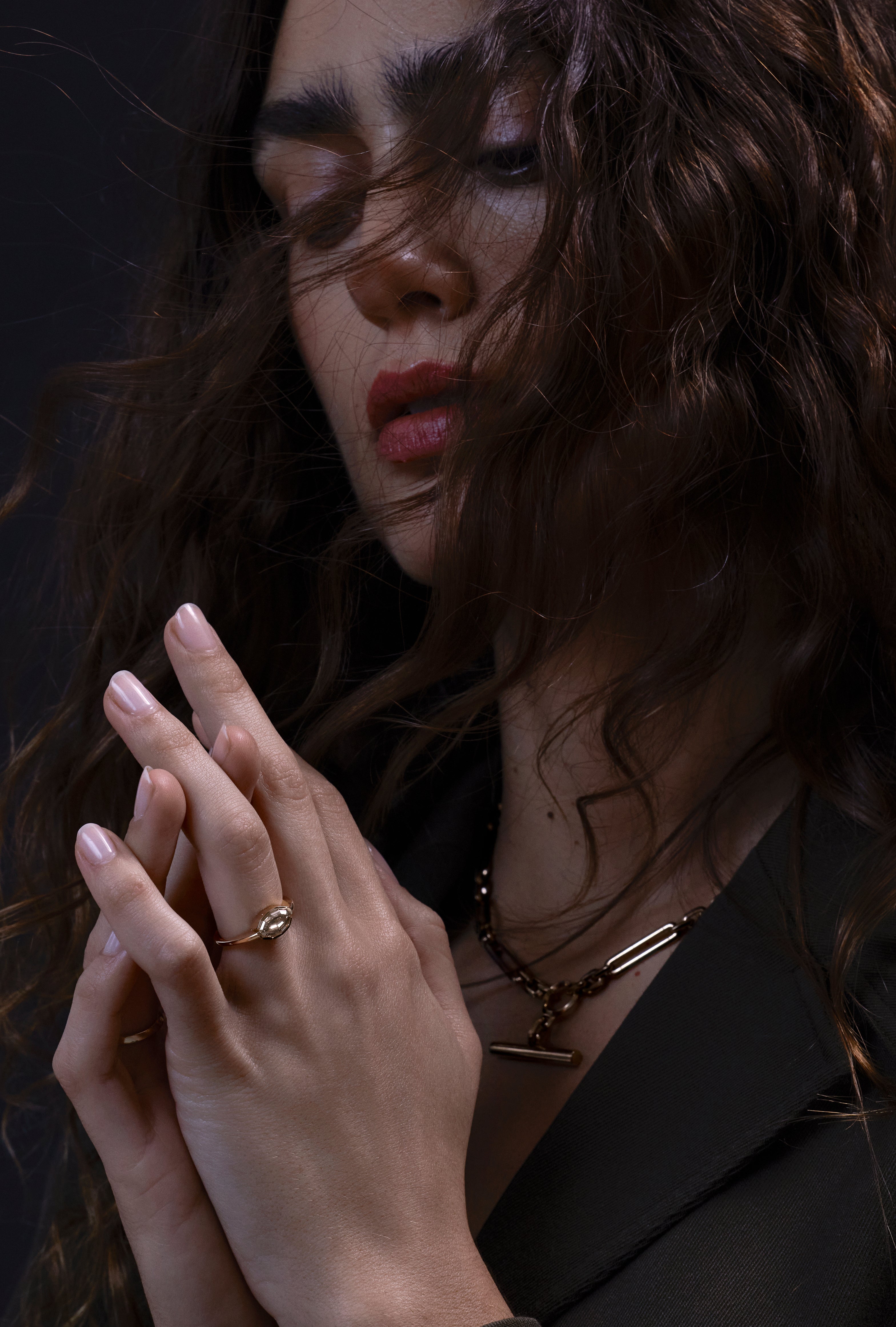 The Brook Ring by East London jeweller Rachel Boston | Discover our collections of unique and timeless engagement rings, wedding rings, and modern fine jewellery.