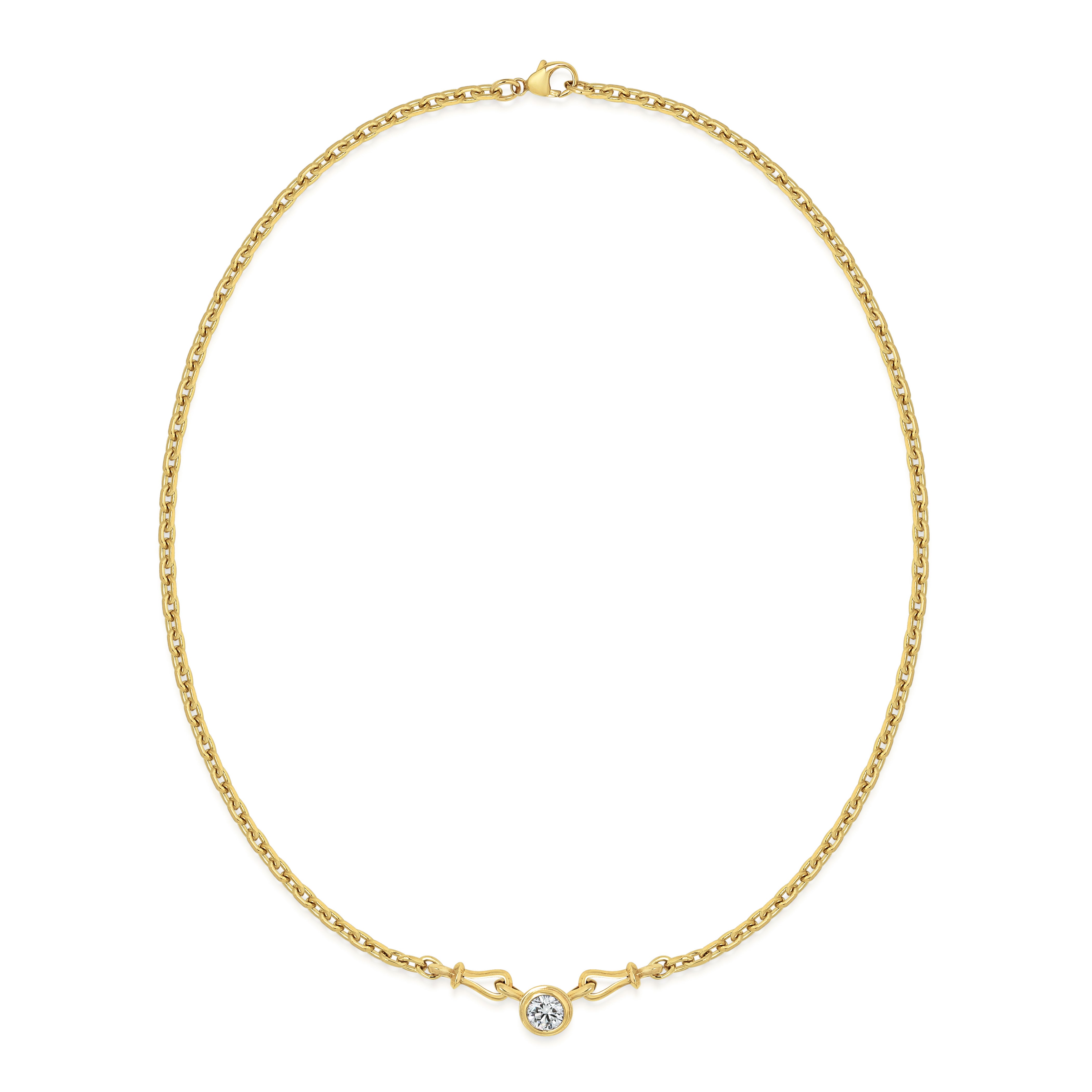 The Cadence Necklace - Single by East London jeweller Rachel Boston | Discover our collections of unique and timeless engagement rings, wedding rings, and modern fine jewellery.