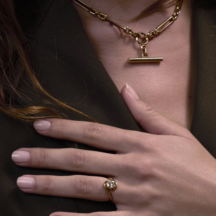 The Cascade Ring by East London jeweller Rachel Boston | Discover our collections of unique and timeless engagement rings, wedding rings, and modern fine jewellery. - Rachel Boston Jewellery