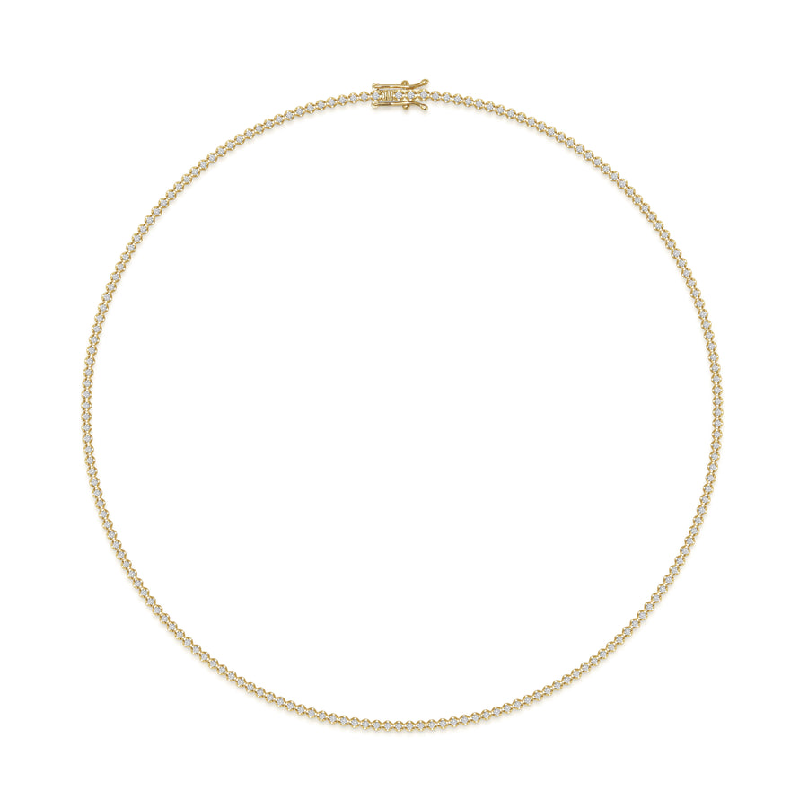 Round Diamond Tennis Necklace - Rachel Boston Jewellery