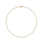 Round Diamond Tennis Necklace