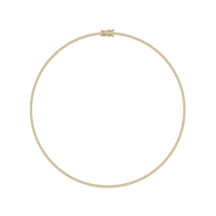 Round Diamond Tennis Necklace - Rachel Boston Jewellery
