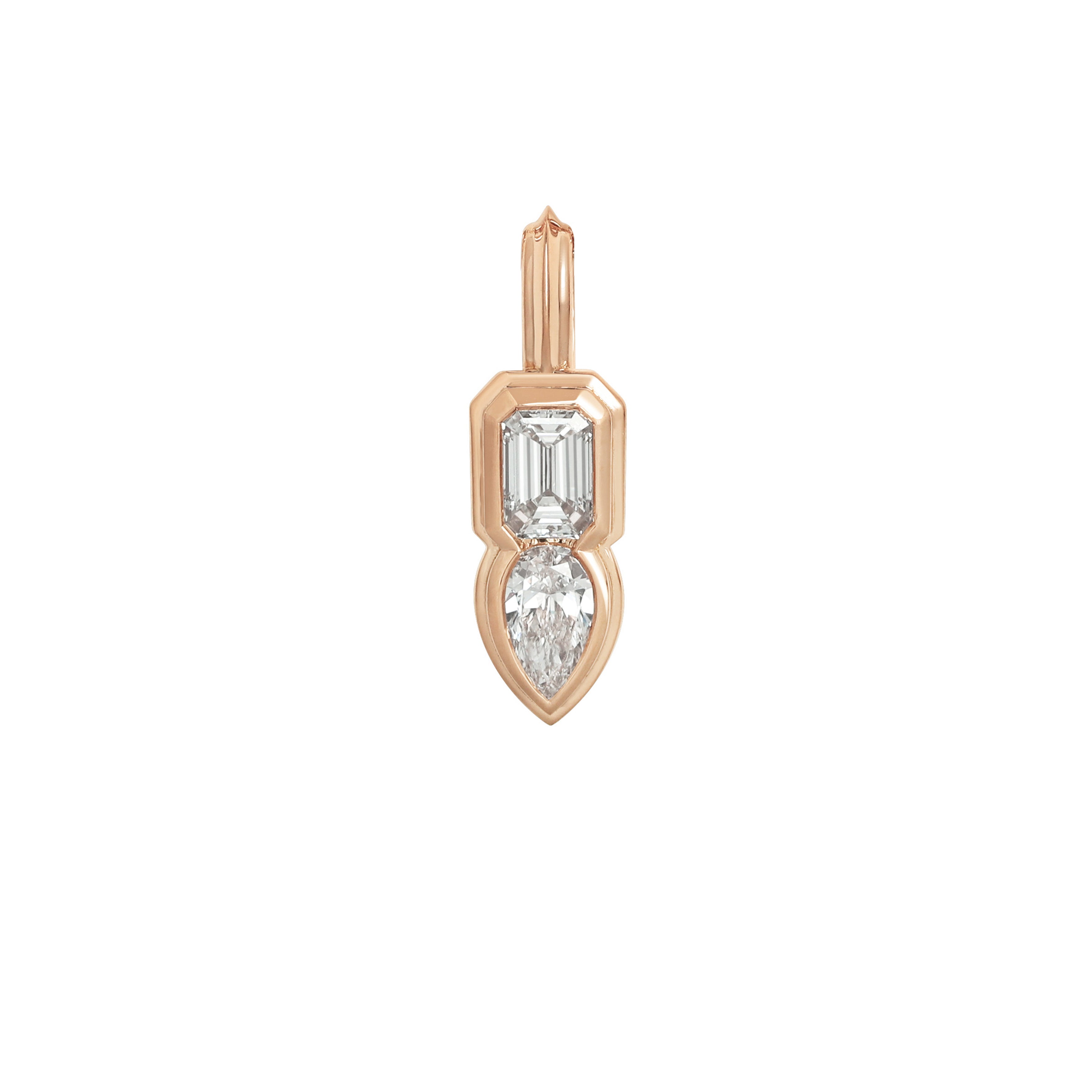 The Duet Pendant - Double Line by East London jeweller Rachel Boston | Discover our collections of unique and timeless engagement rings, wedding rings, and modern fine jewellery.
