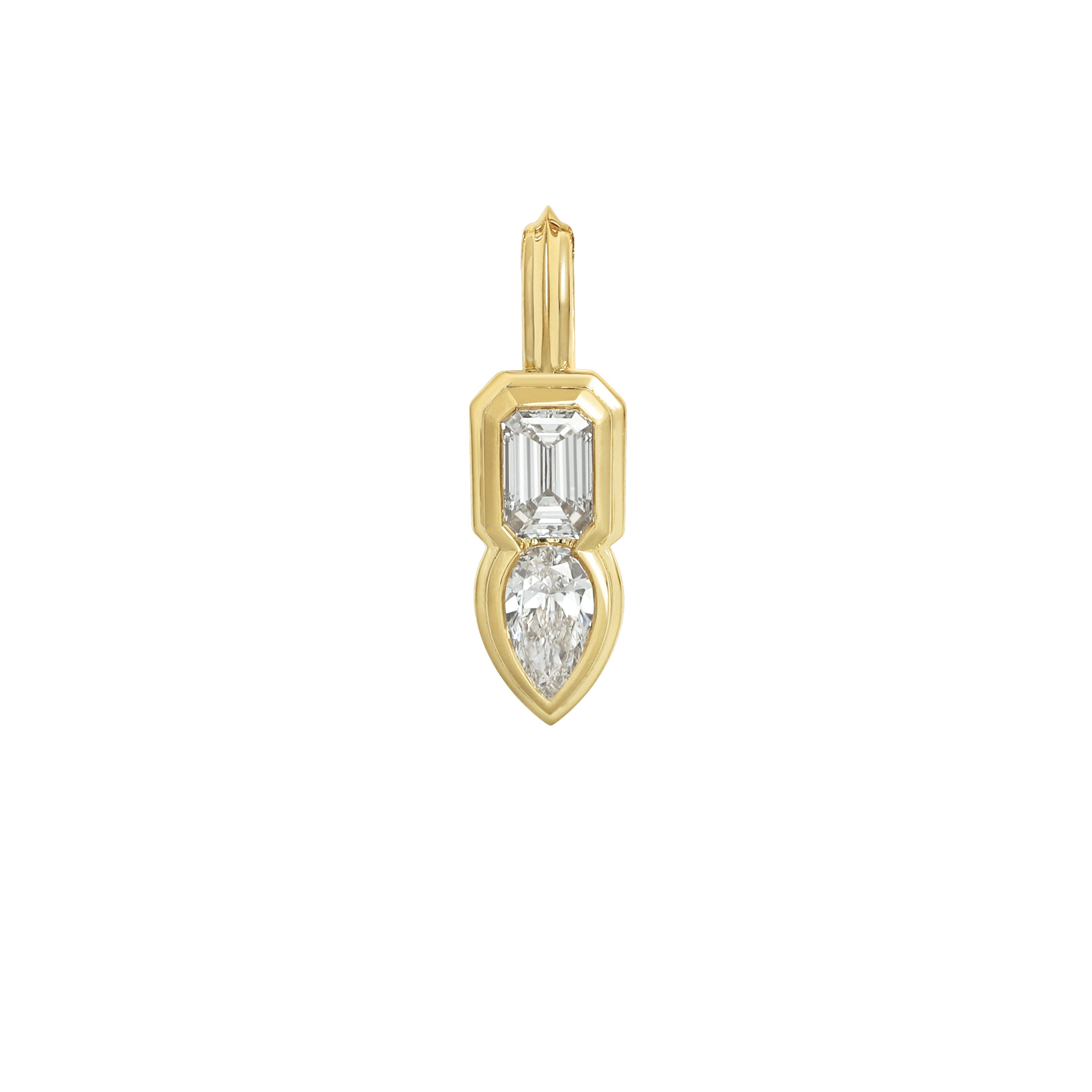 The DUET PENDANT - DOUBLE LINE by East London jeweller Rachel Boston | Discover our collections of unique and timeless engagement rings, wedding rings, and modern fine jewellery.