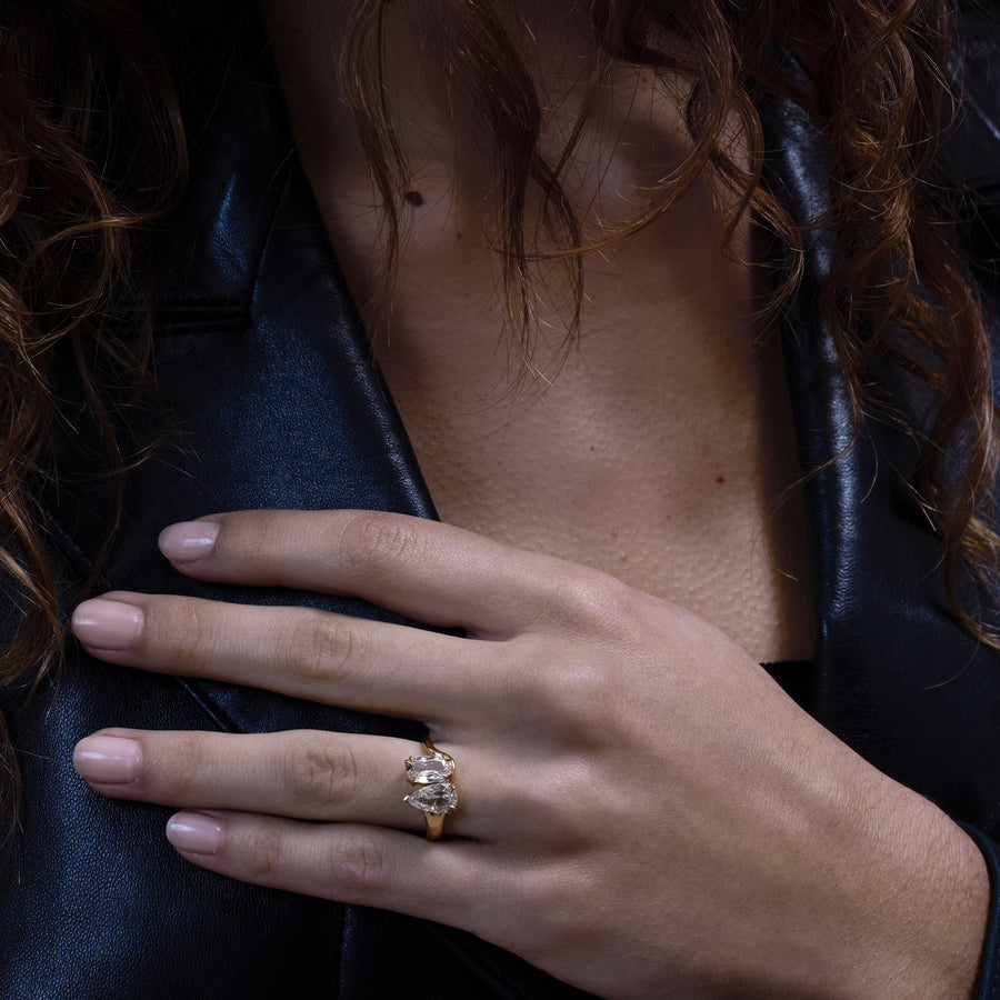 The ECLIPSE Ring by East London jeweller Rachel Boston | Discover our collections of unique and timeless engagement rings, wedding rings, and modern fine jewellery. - Rachel Boston Jewellery