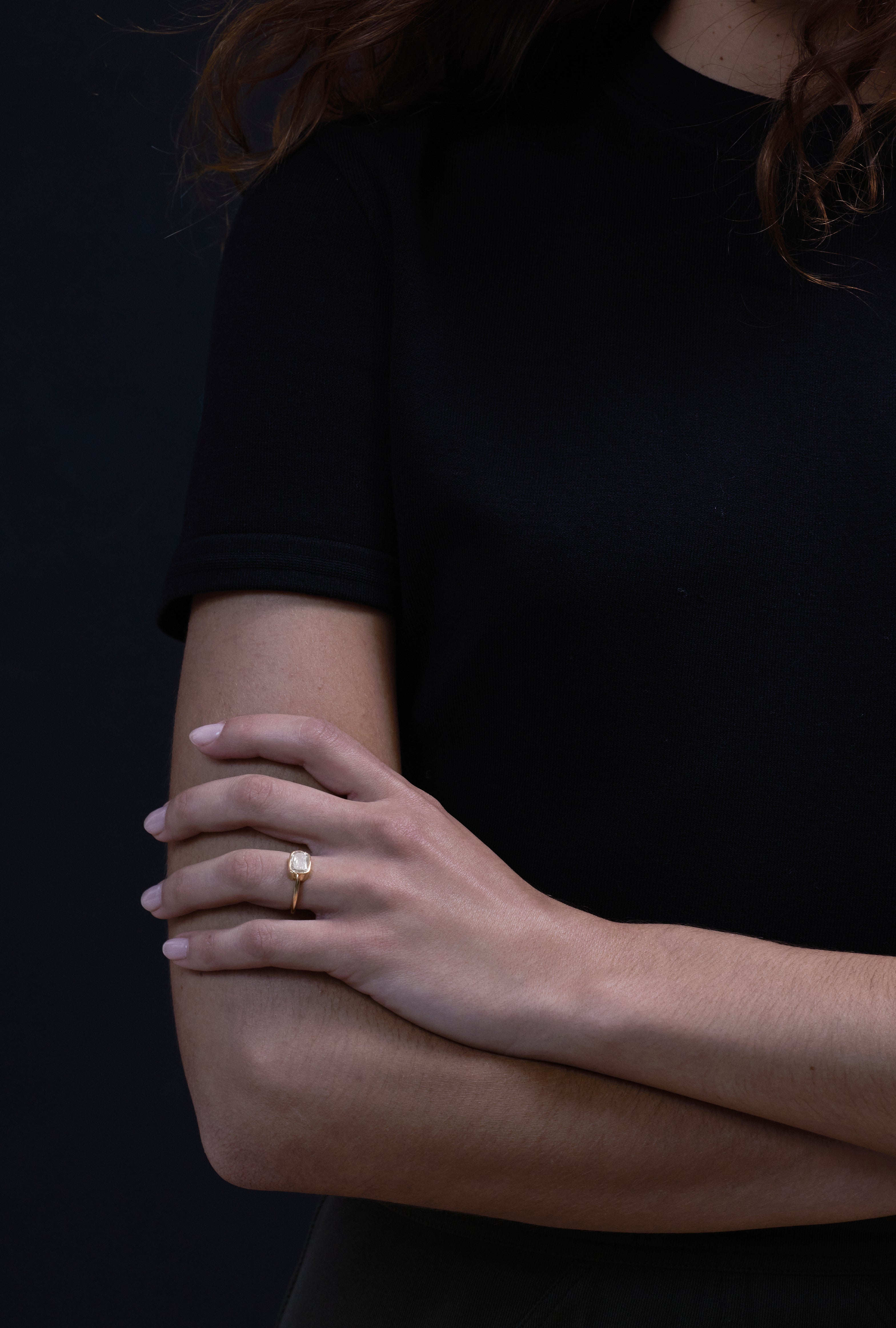The Equinox Ring by East London jeweller Rachel Boston | Discover our collections of unique and timeless engagement rings, wedding rings, and modern fine jewellery.
