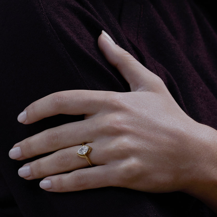 The GALE Ring by East London jeweller Rachel Boston | Discover our collections of unique and timeless engagement rings, wedding rings, and modern fine jewellery. - Rachel Boston Jewellery