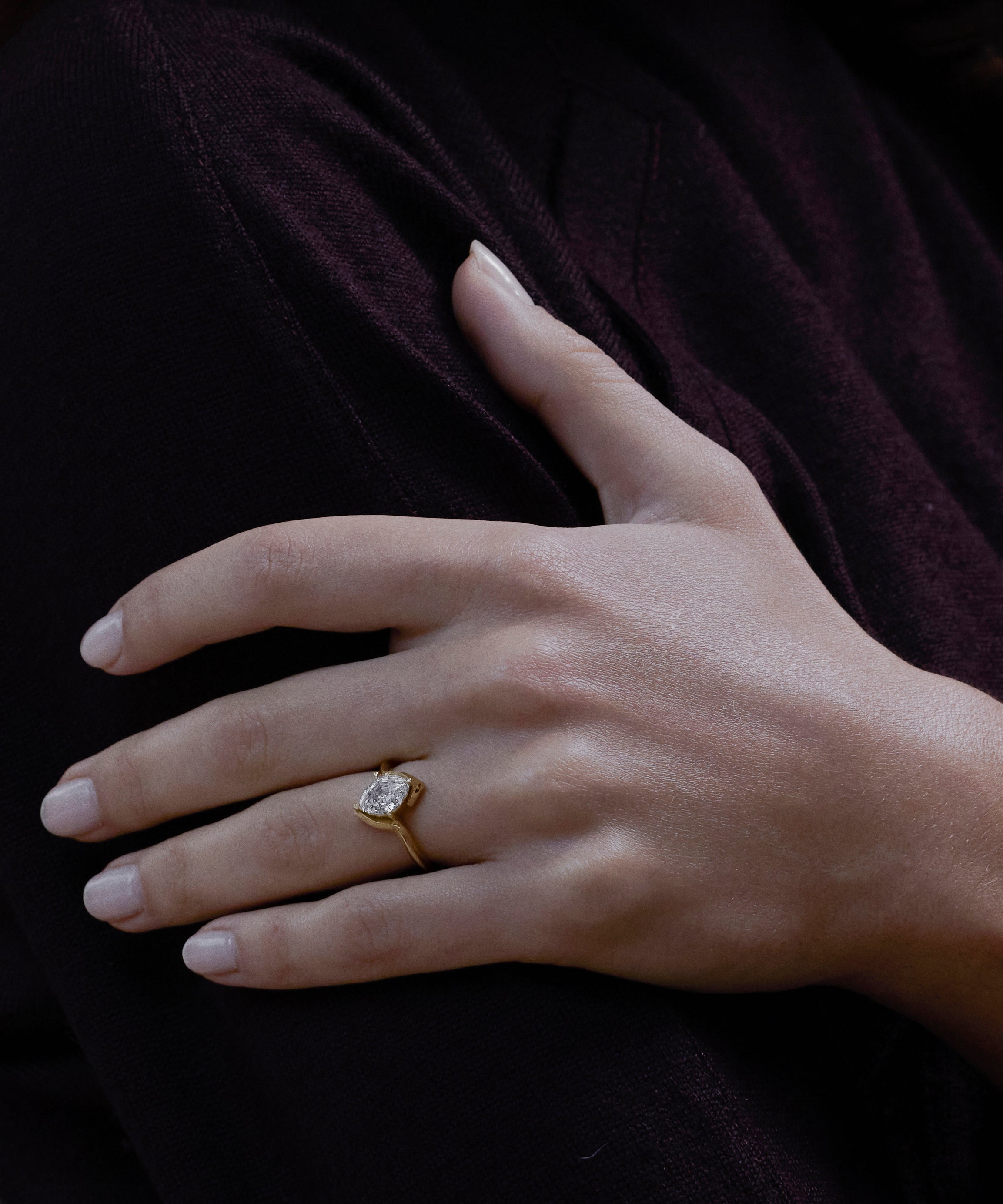 The X - GALE Ring by East London jeweller Rachel Boston | Discover our collections of unique and timeless engagement rings, wedding rings, and modern fine jewellery.
