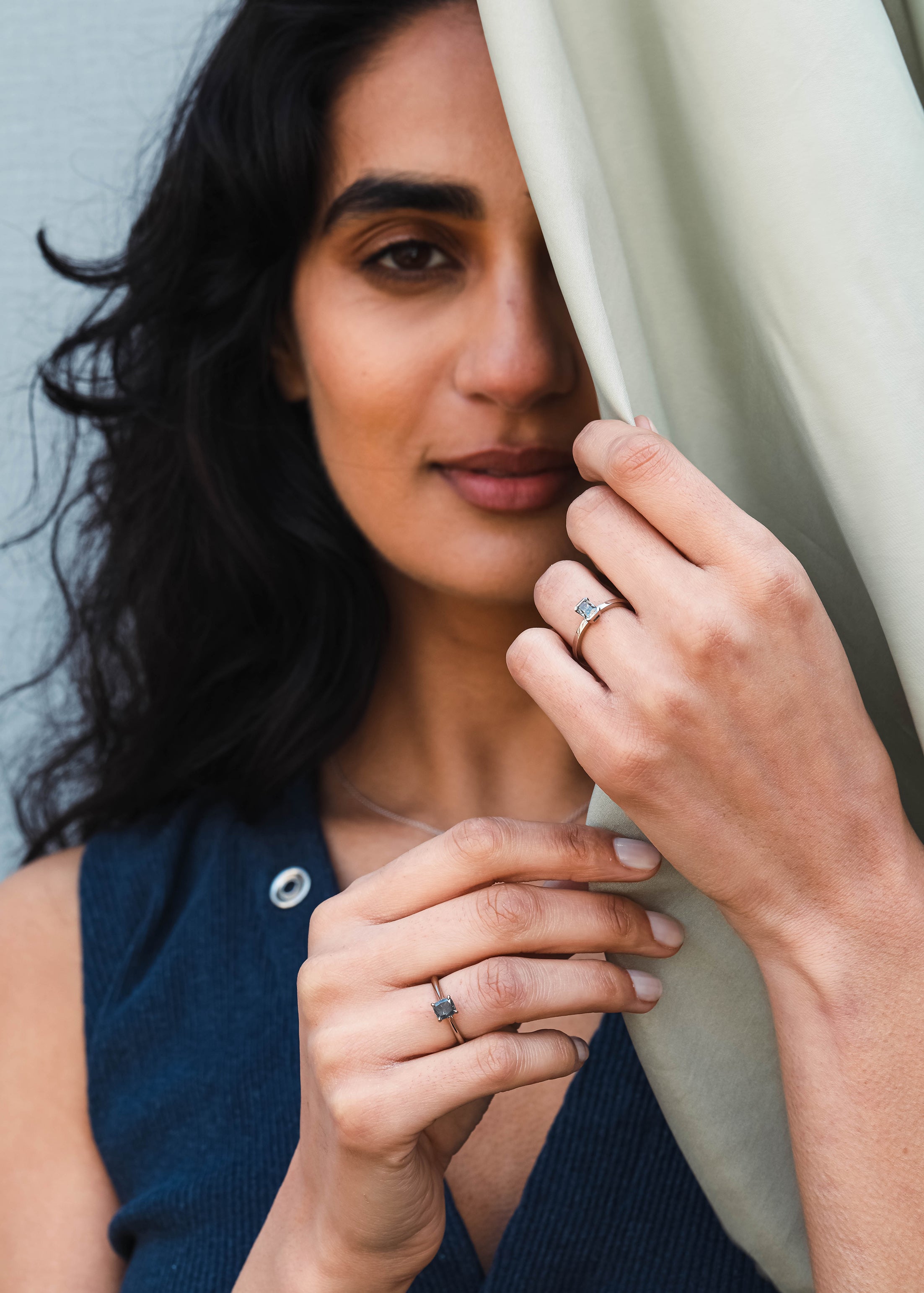 The Orthosie Ring by East London jeweller Rachel Boston | Discover our collections of unique and timeless engagement rings, wedding rings, and modern fine jewellery.