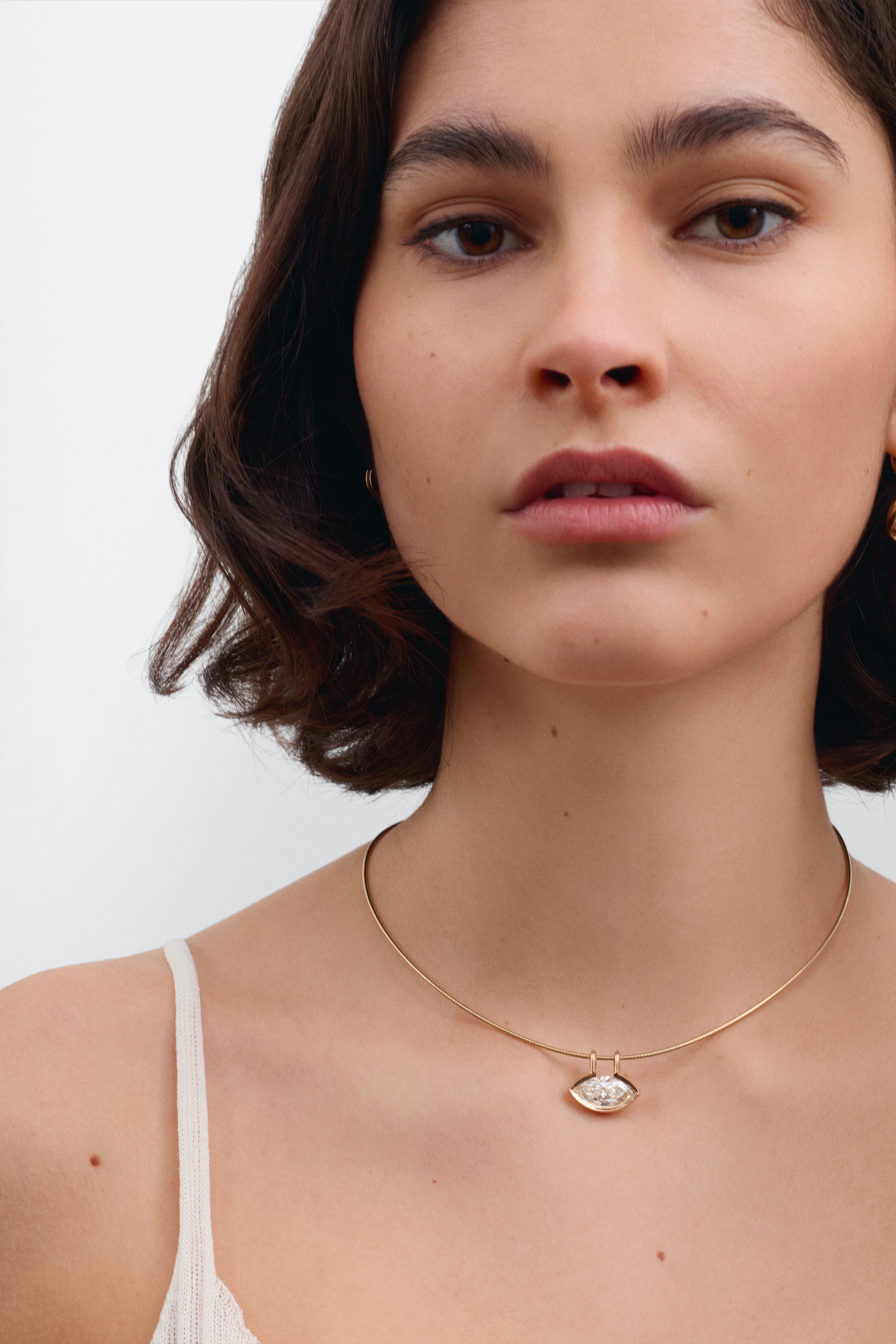 The Interval Necklace by East London jeweller Rachel Boston | Discover our collections of unique and timeless engagement rings, wedding rings, and modern fine jewellery.