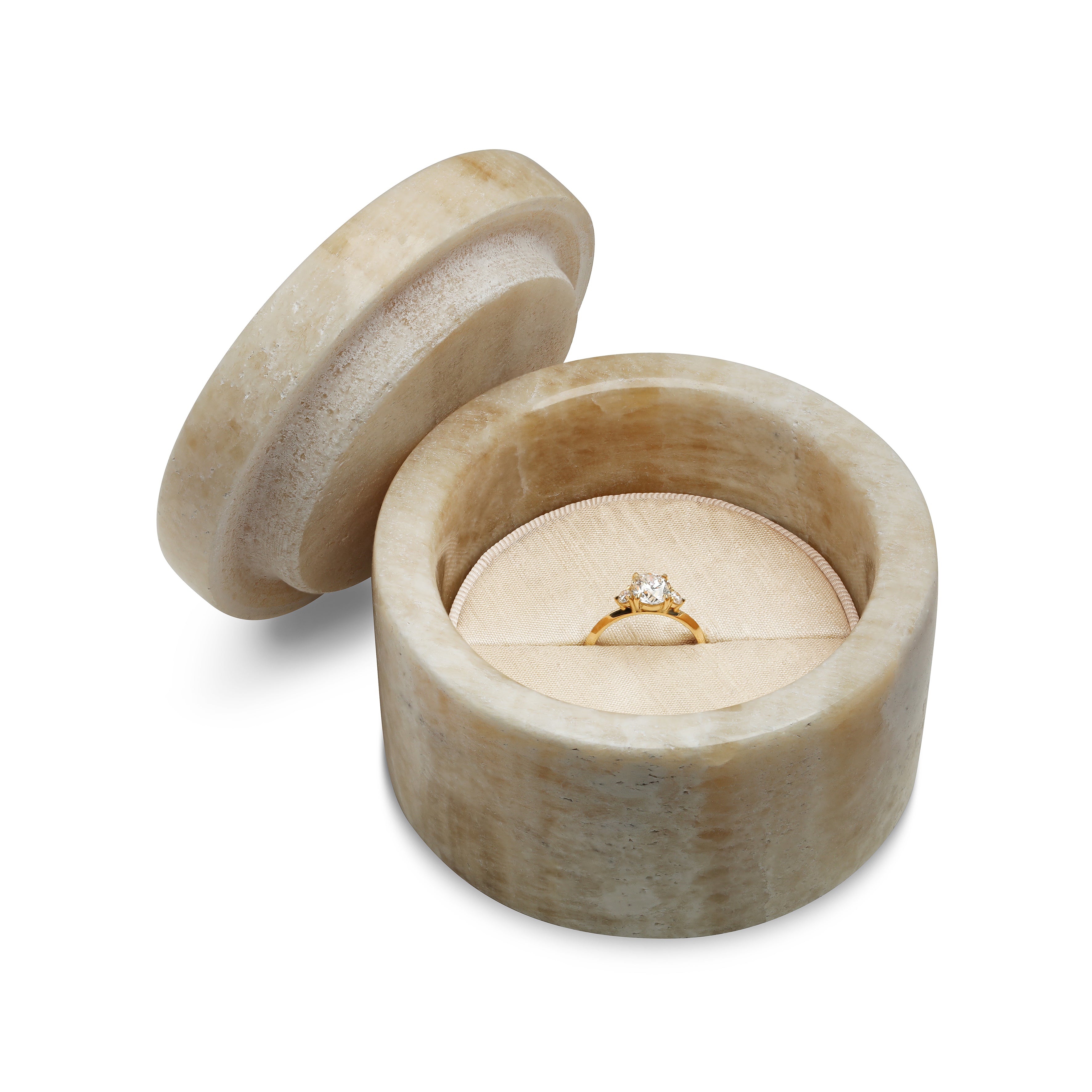 The Jewellery Box - Alabaster Stone - 1/8 by East London jeweller Rachel Boston | Discover our collections of unique and timeless engagement rings, wedding rings, and modern fine jewellery.
