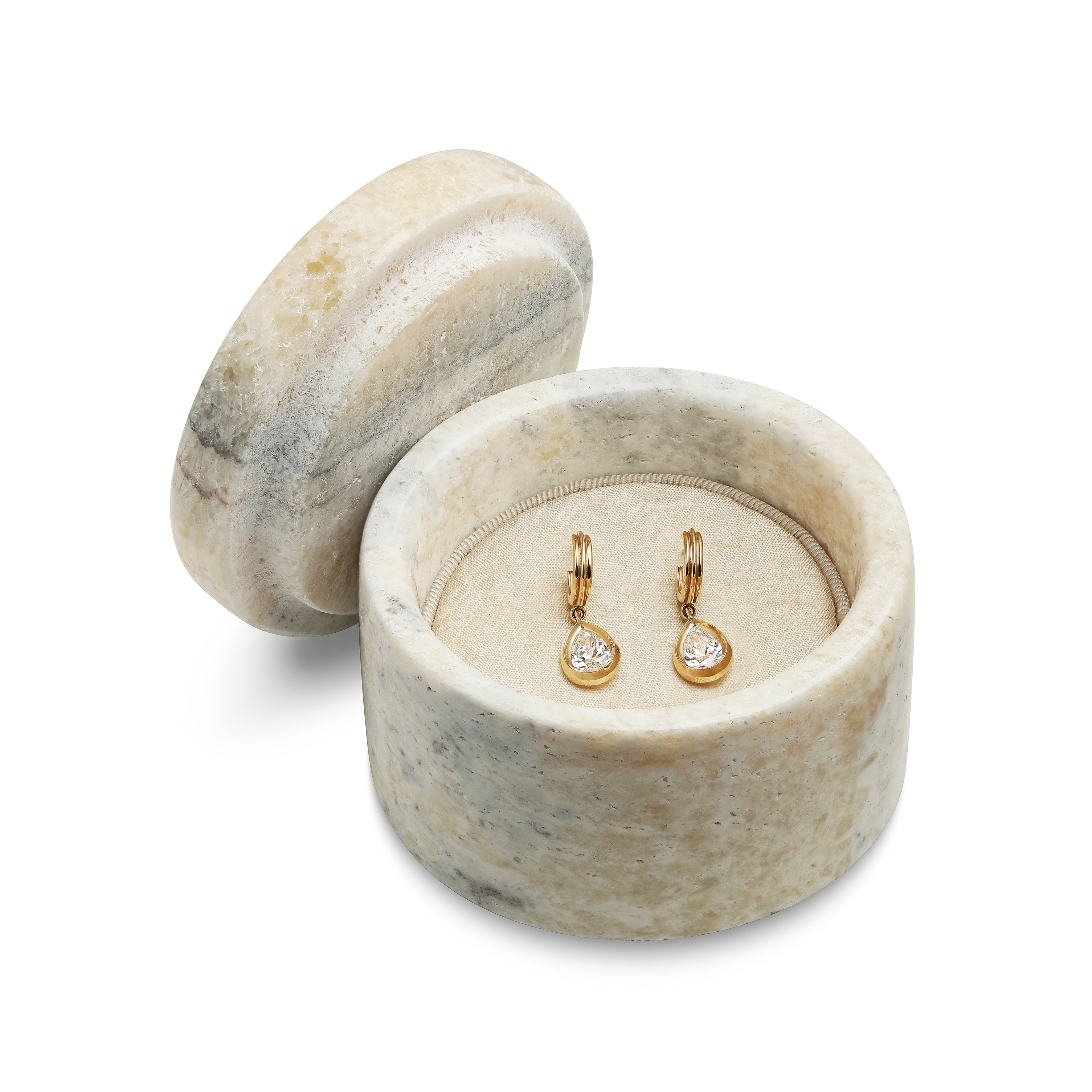 The Jewellery Box - Alabaster Stone - 5/8 by East London jeweller Rachel Boston | Discover our collections of unique and timeless engagement rings, wedding rings, and modern fine jewellery.