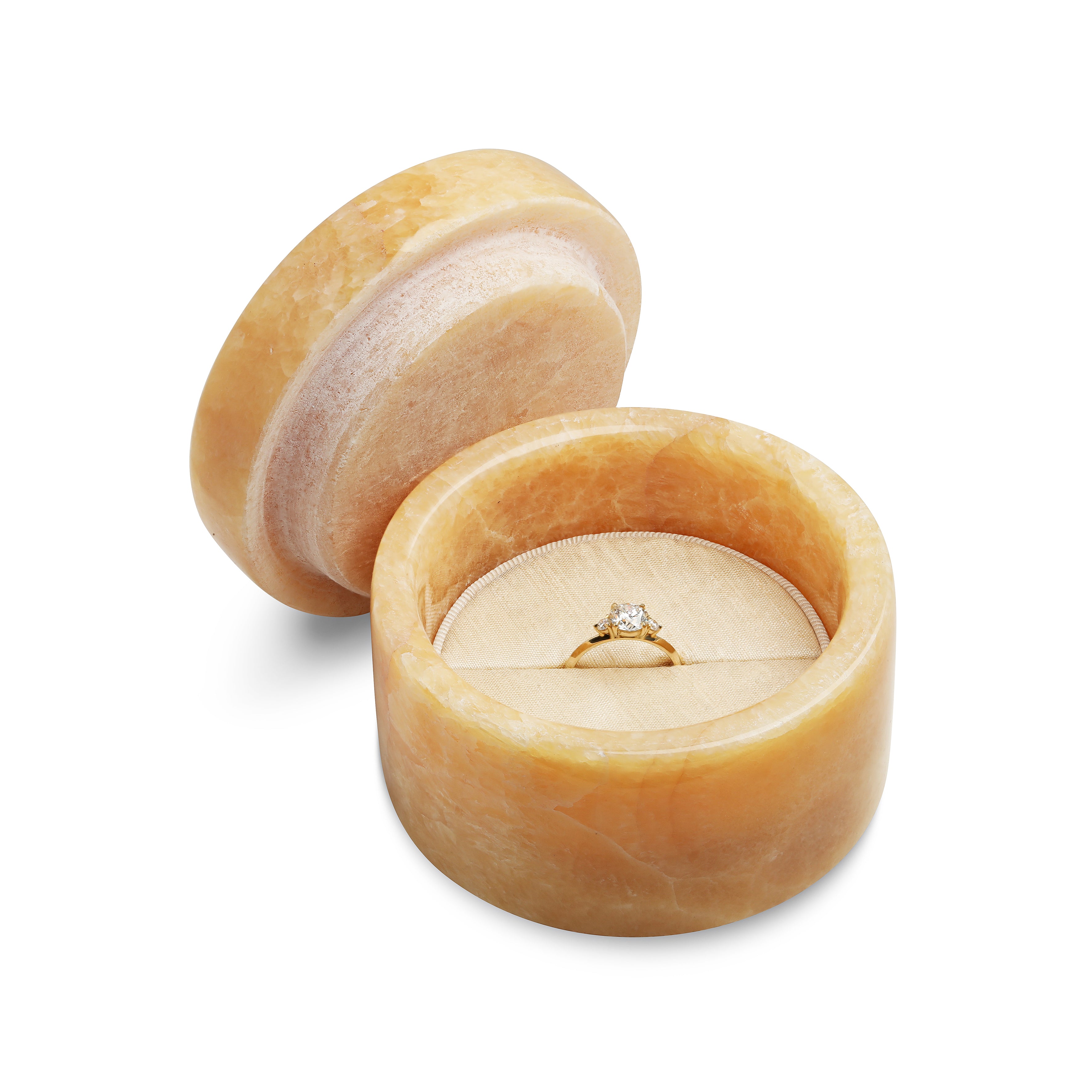 The Jewellery Box - Alabaster Stone - 6/8 by East London jeweller Rachel Boston | Discover our collections of unique and timeless engagement rings, wedding rings, and modern fine jewellery.