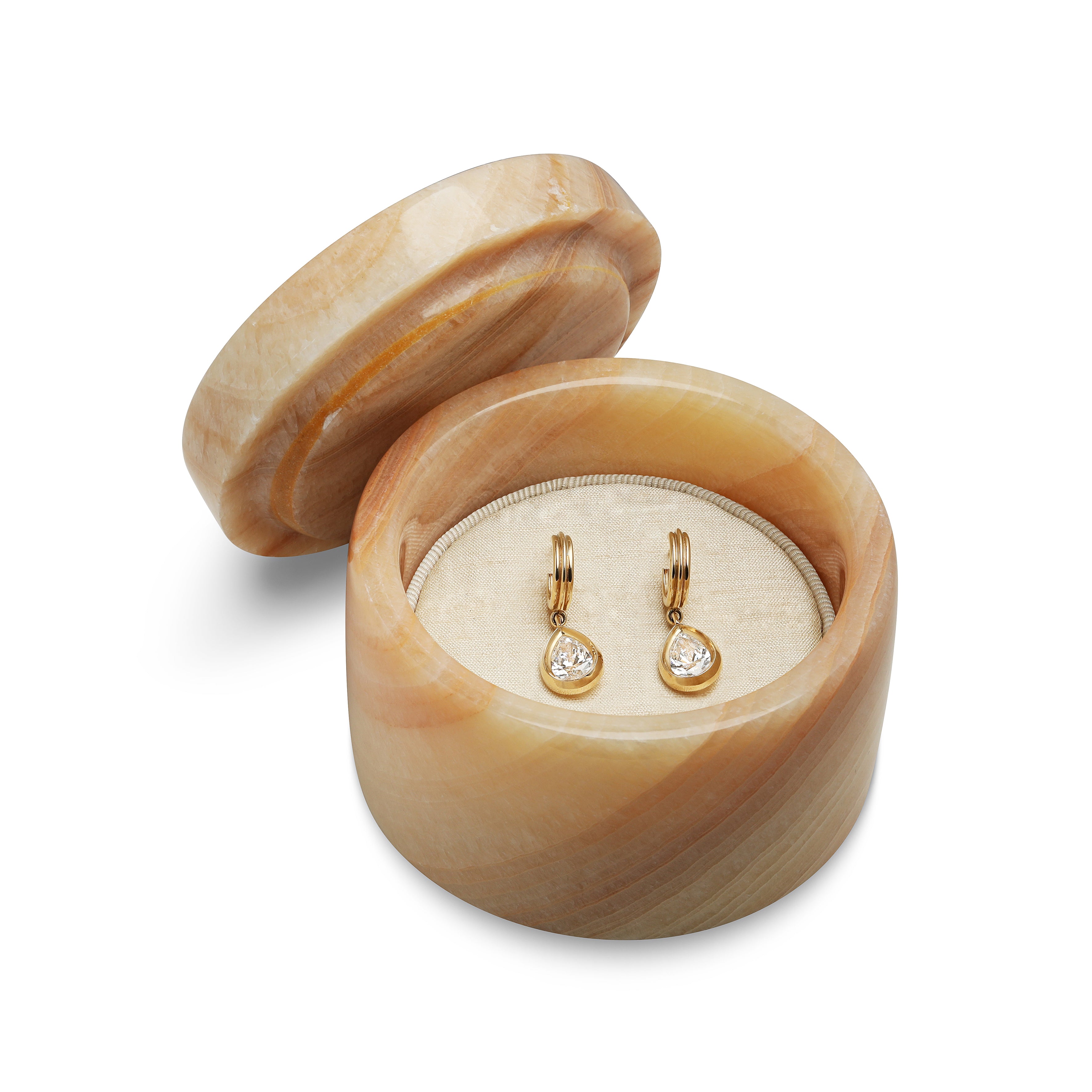 The Jewellery Box - Alabaster Stone - 7/8 by East London jeweller Rachel Boston | Discover our collections of unique and timeless engagement rings, wedding rings, and modern fine jewellery.