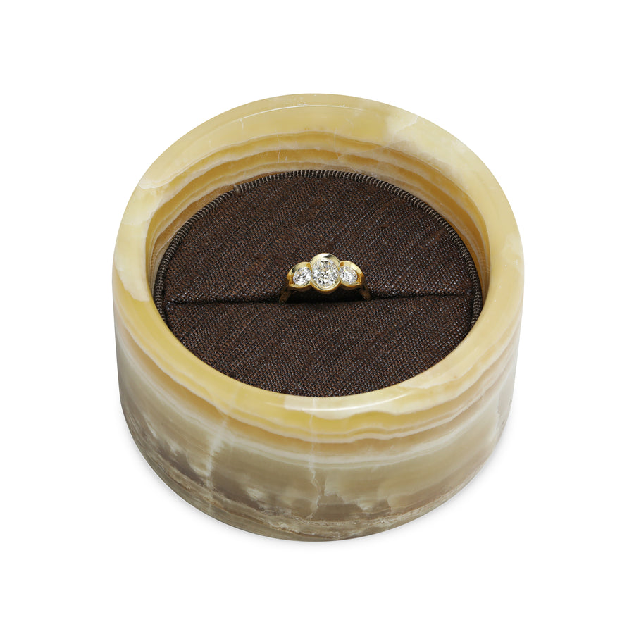 The Jewellery Box - Yellow Alabaster Stone - 1/5 by East London jeweller Rachel Boston | Discover our collections of unique and timeless engagement rings, wedding rings, and modern fine jewellery. - Rachel Boston Jewellery