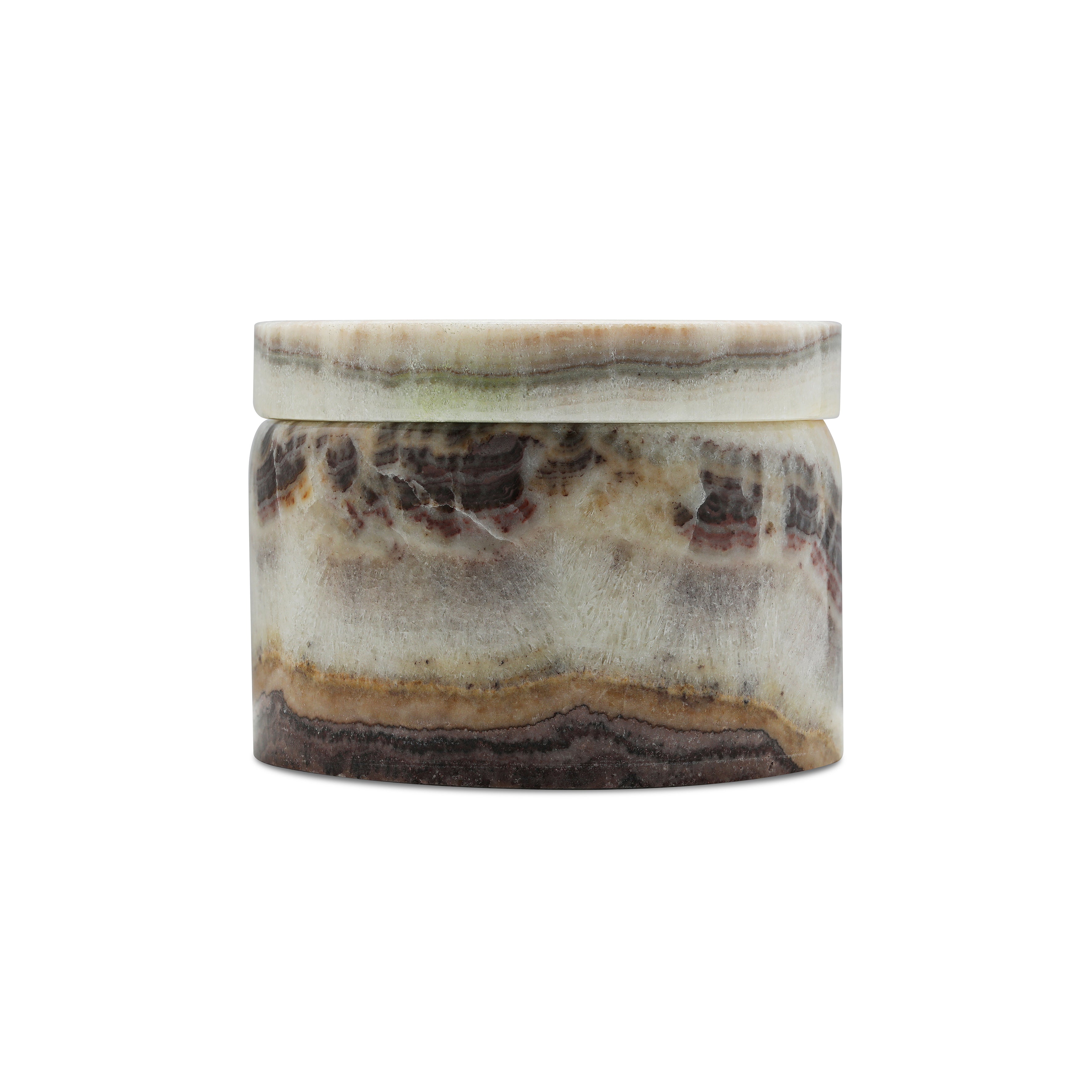 The Jewellery Box - Rose Alabaster Stone - 4/5 by East London jeweller Rachel Boston | Discover our collections of unique and timeless engagement rings, wedding rings, and modern fine jewellery.