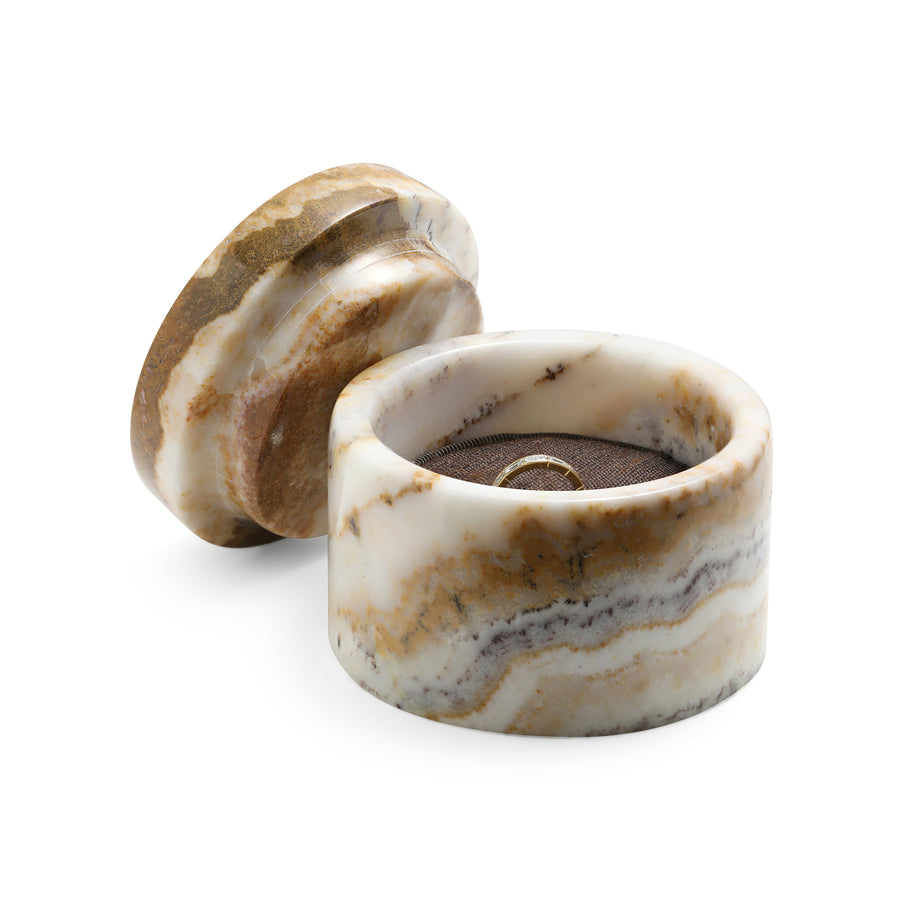 The Jewellery Box - Rose Alabaster Stone - 5/5 by East London jeweller Rachel Boston | Discover our collections of unique and timeless engagement rings, wedding rings, and modern fine jewellery. - Rachel Boston Jewellery