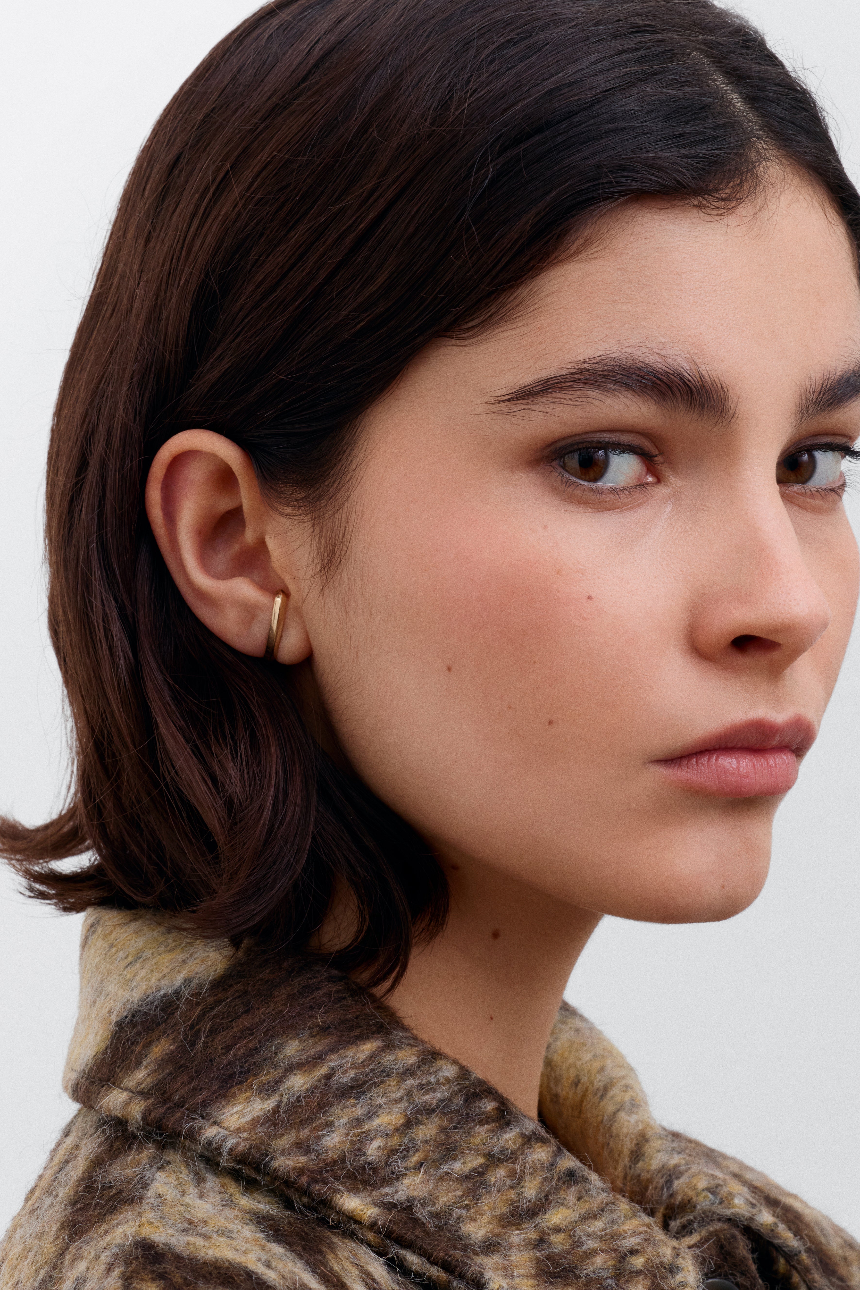 The Line - Single Earrings by East London jeweller Rachel Boston | Discover our collections of unique and timeless engagement rings, wedding rings, and modern fine jewellery.