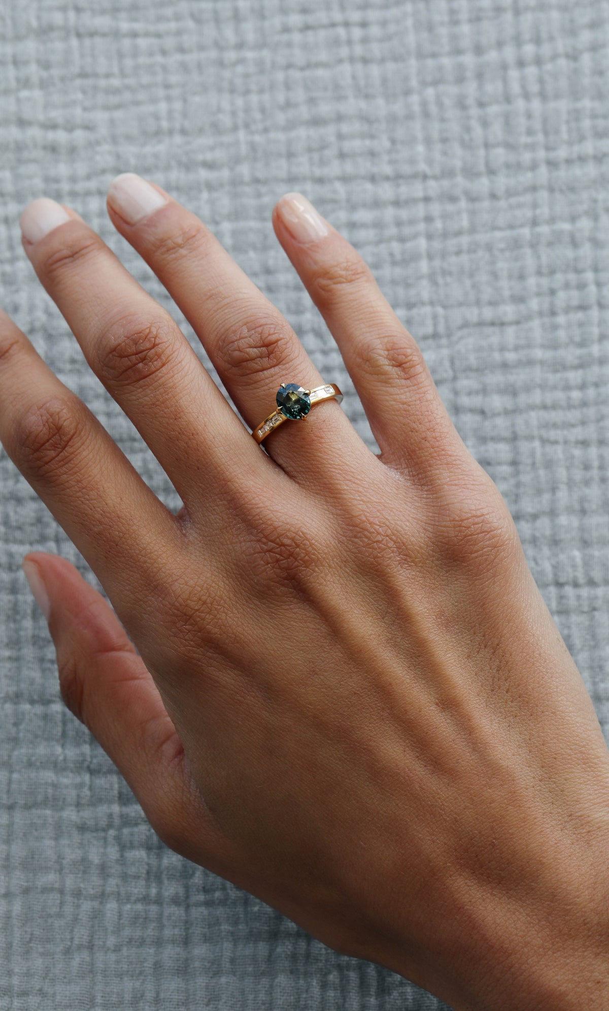 The X - Litanie Ring by East London jeweller Rachel Boston | Discover our collections of unique and timeless engagement rings, wedding rings, and modern fine jewellery.