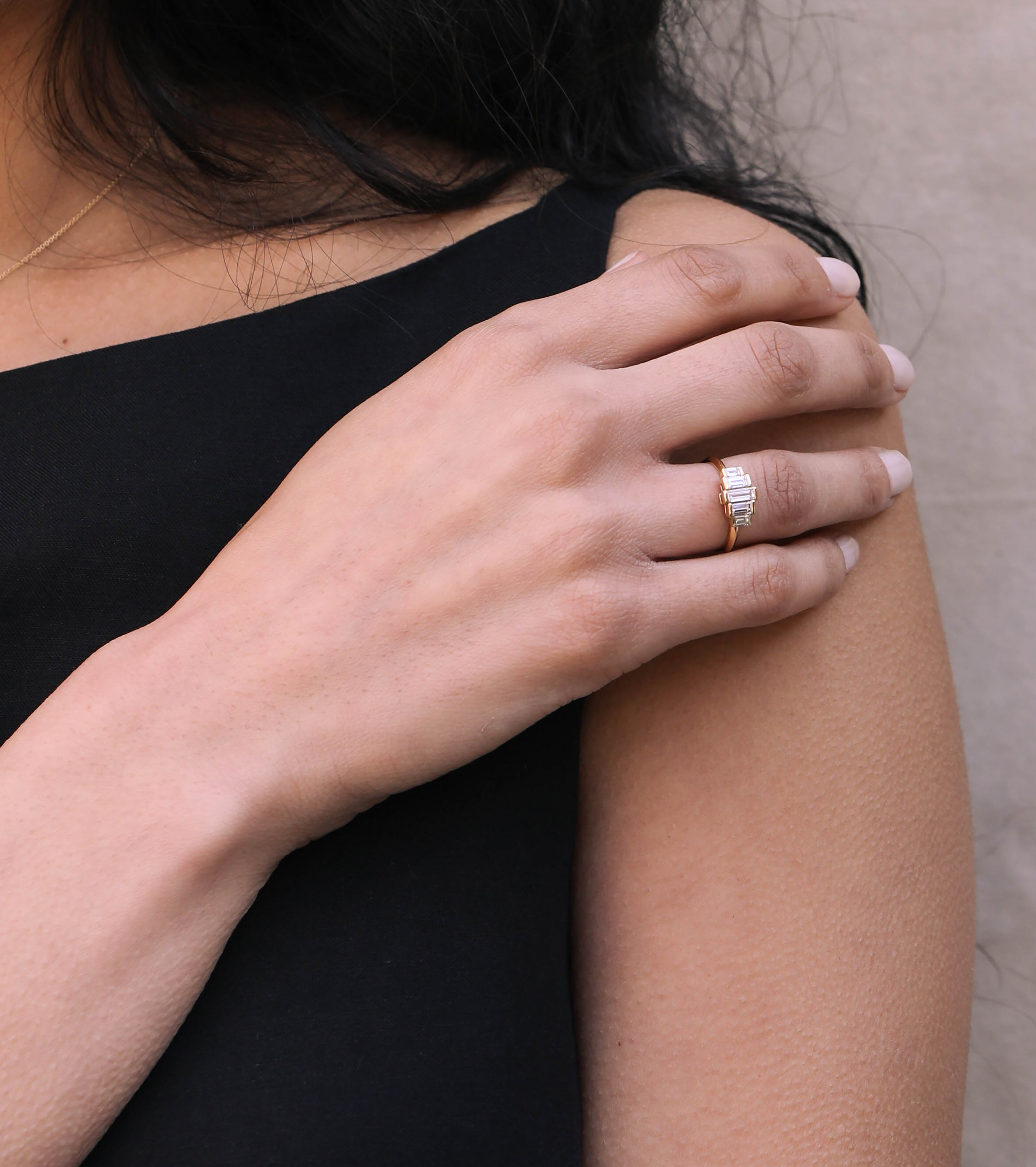 The X- Nellie Ring by East London jeweller Rachel Boston | Discover our collections of unique and timeless engagement rings, wedding rings, and modern fine jewellery.