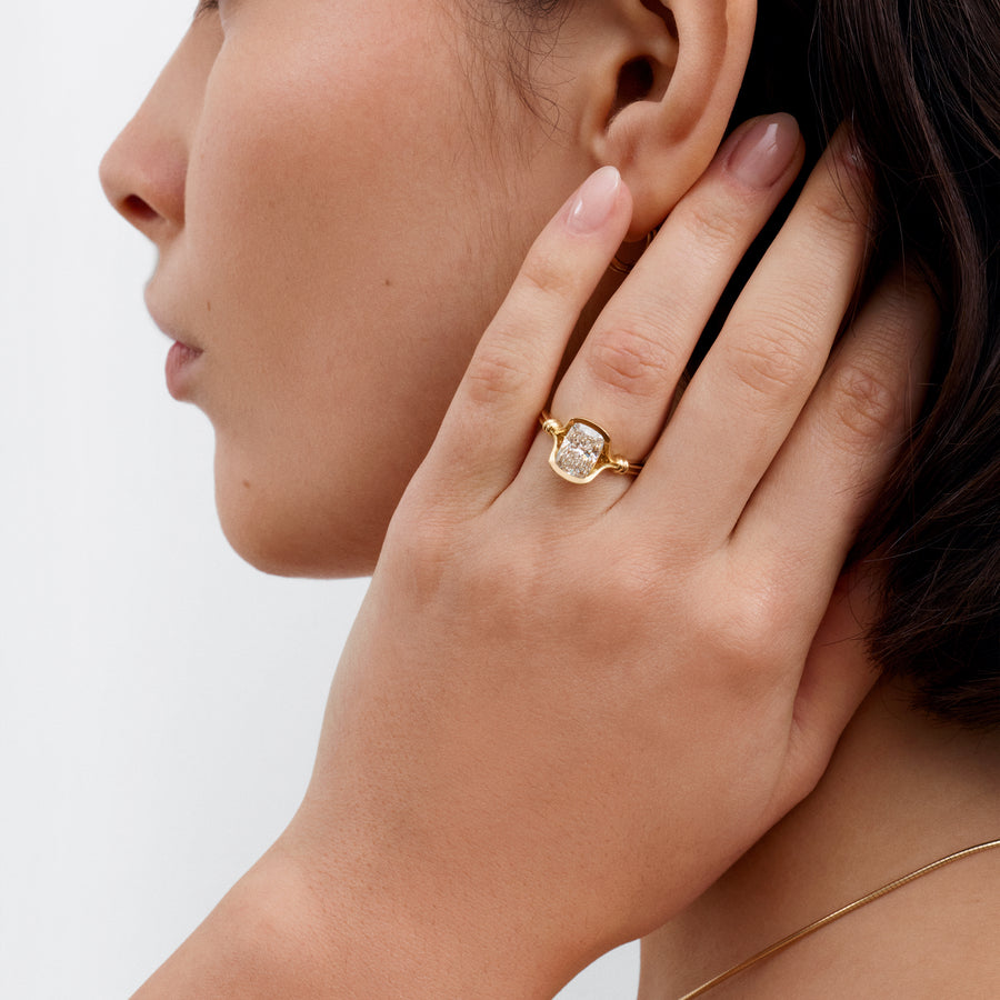 The Olwen Ring - Modern Cut by East London jeweller Rachel Boston | Discover our collections of unique and timeless engagement rings, wedding rings, and modern fine jewellery. - Rachel Boston Jewellery