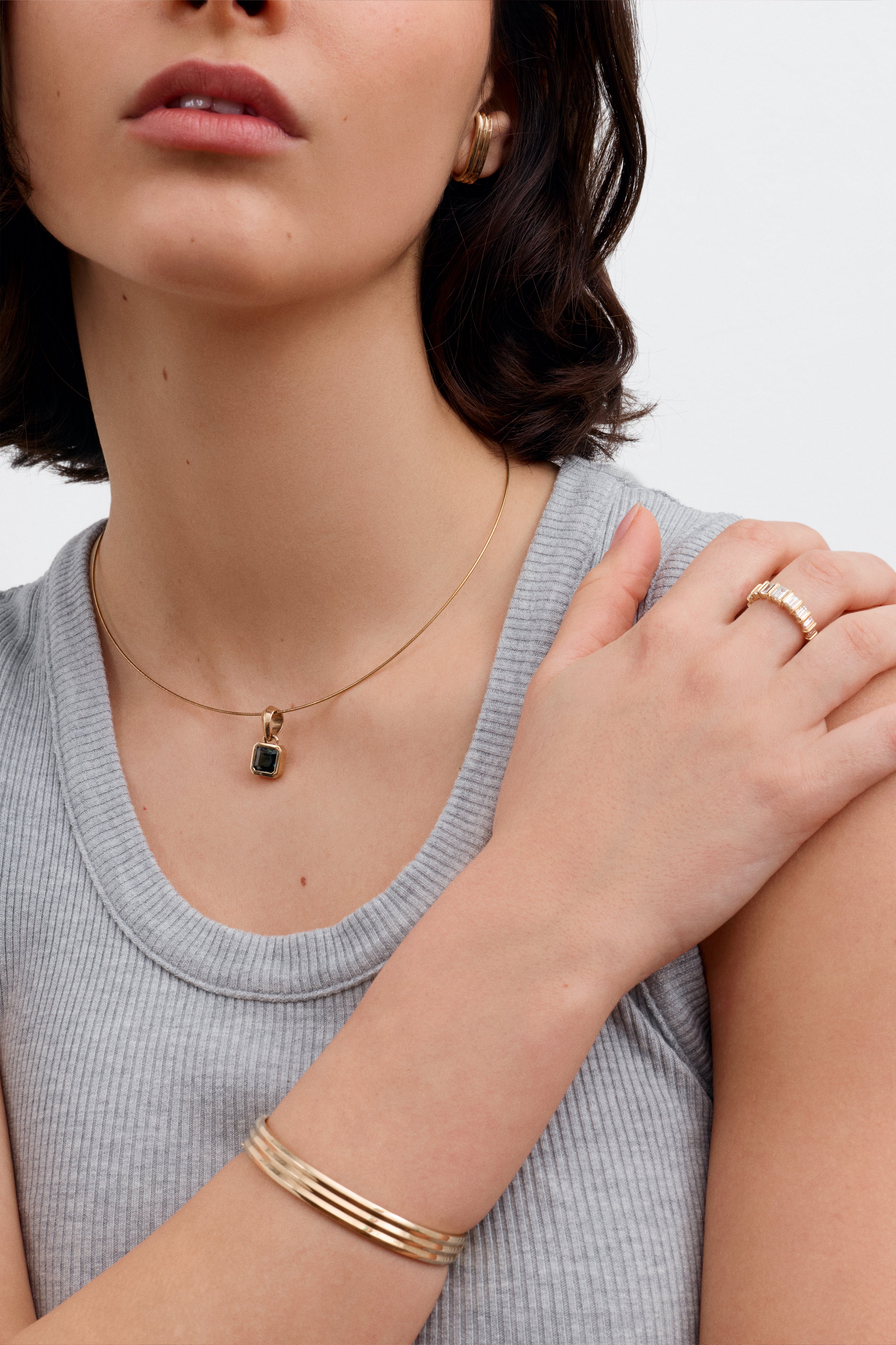 The Boston Omega Chain 16" / 40cm by East London jeweller Rachel Boston | Discover our collections of unique and timeless engagement rings, wedding rings, and modern fine jewellery.