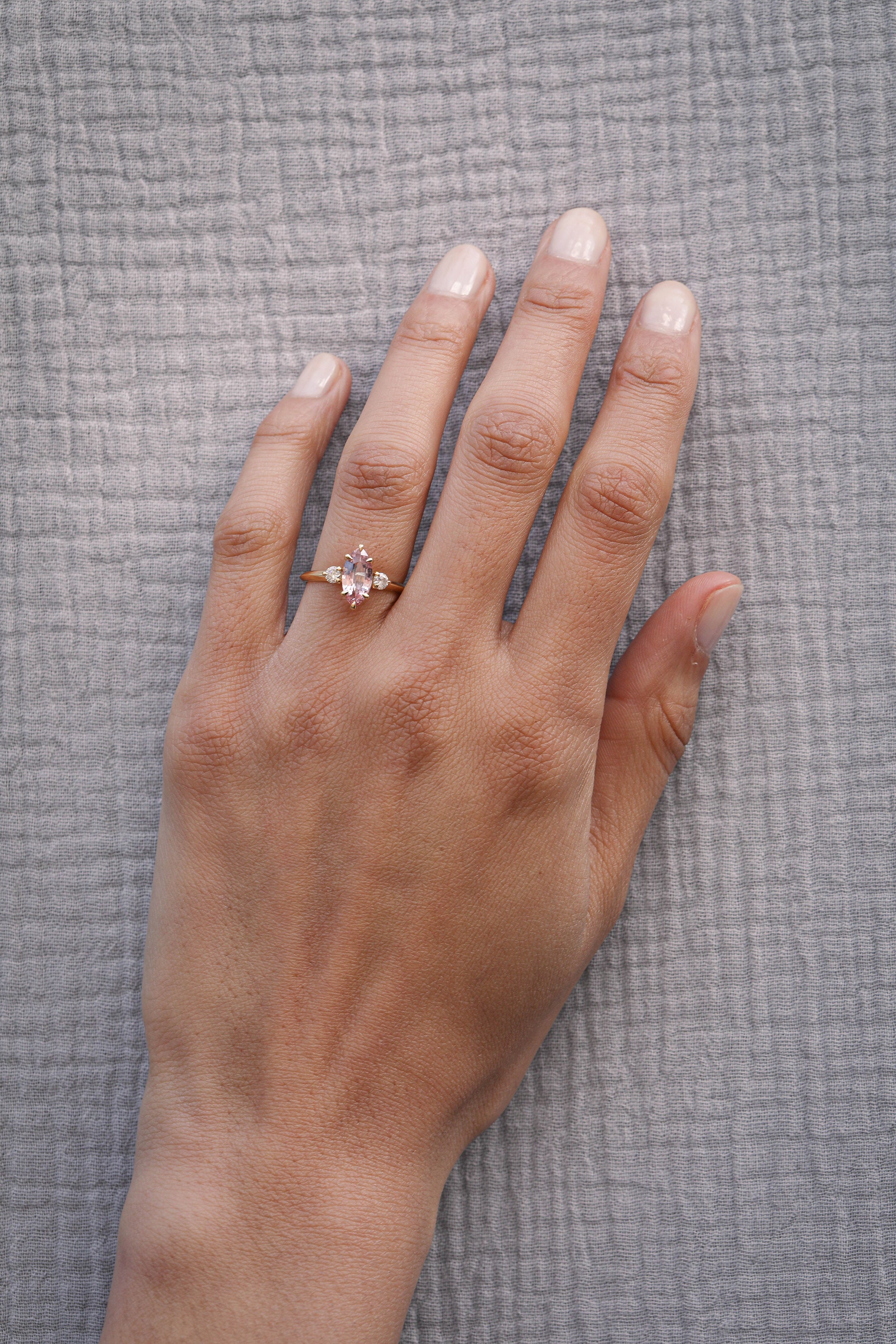 The Purus Ring by East London jeweller Rachel Boston | Discover our collections of unique and timeless engagement rings, wedding rings, and modern fine jewellery.