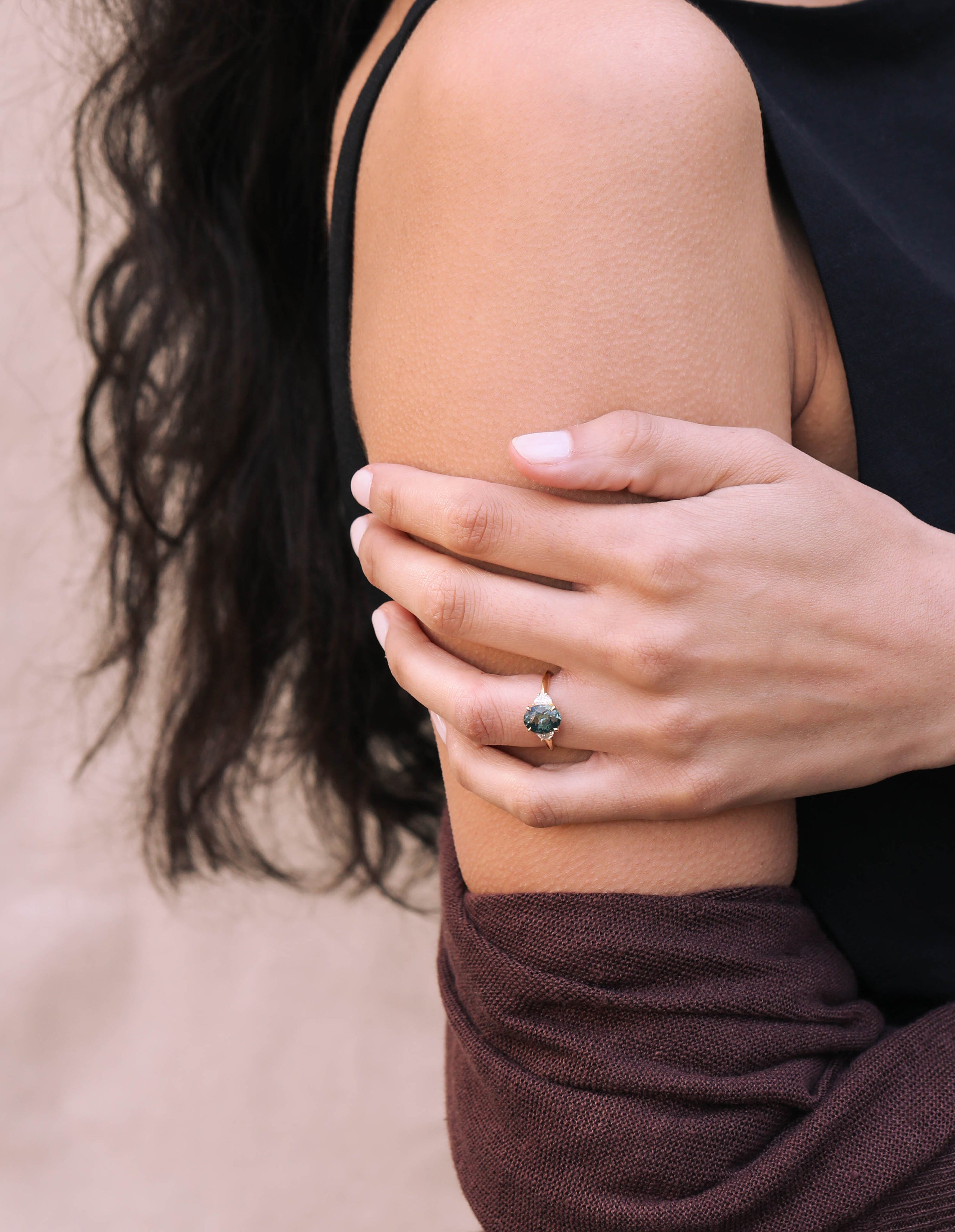 The X - Sarare Ring by East London jeweller Rachel Boston | Discover our collections of unique and timeless engagement rings, wedding rings, and modern fine jewellery.