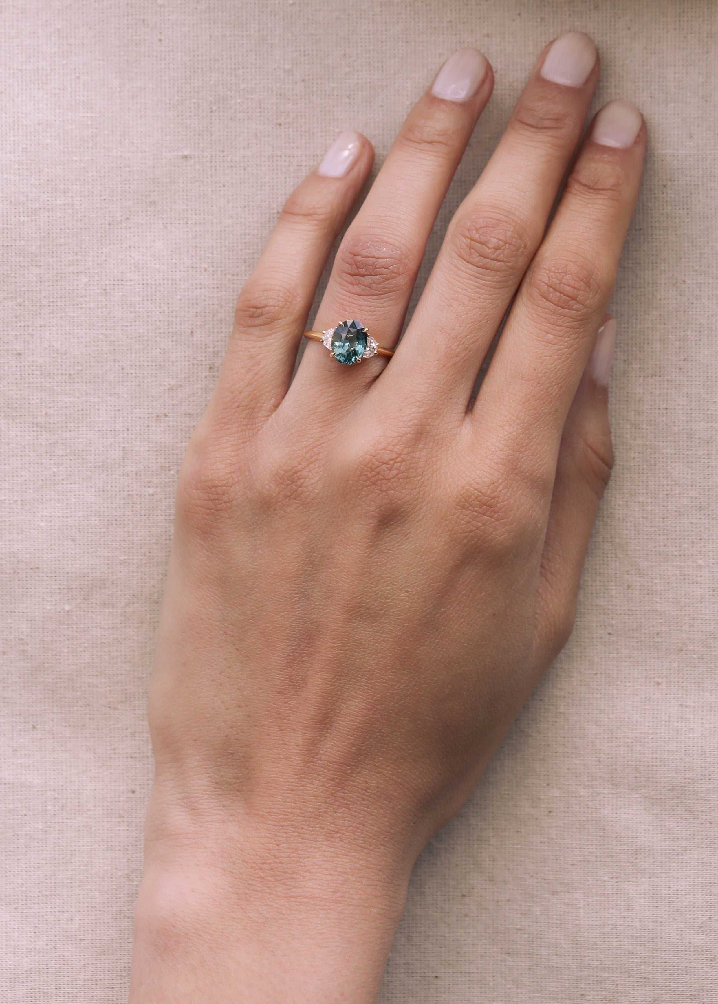 The X - Sarare Ring by East London jeweller Rachel Boston | Discover our collections of unique and timeless engagement rings, wedding rings, and modern fine jewellery.