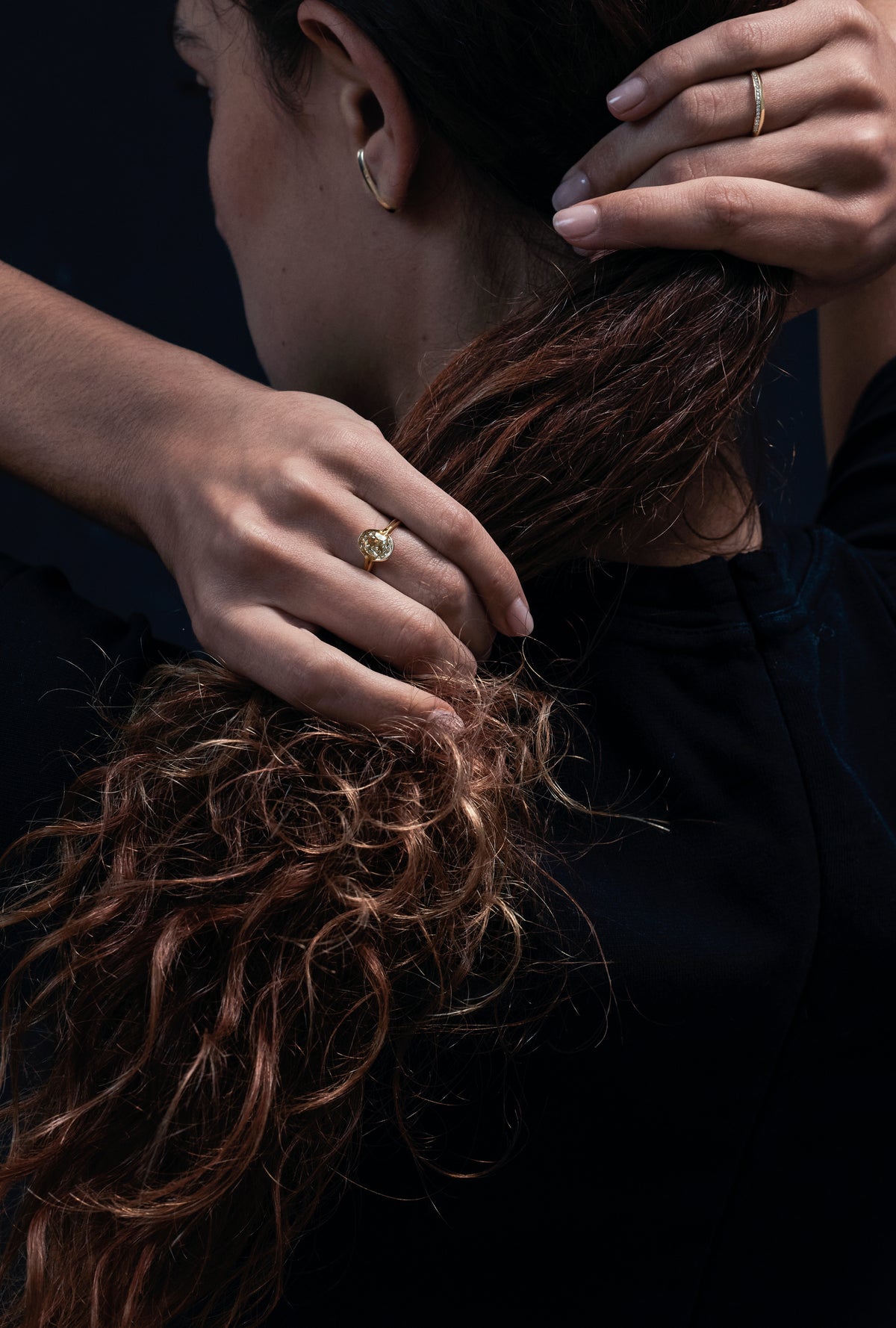 The X - SIROCCO Ring by East London jeweller Rachel Boston | Discover our collections of unique and timeless engagement rings, wedding rings, and modern fine jewellery.