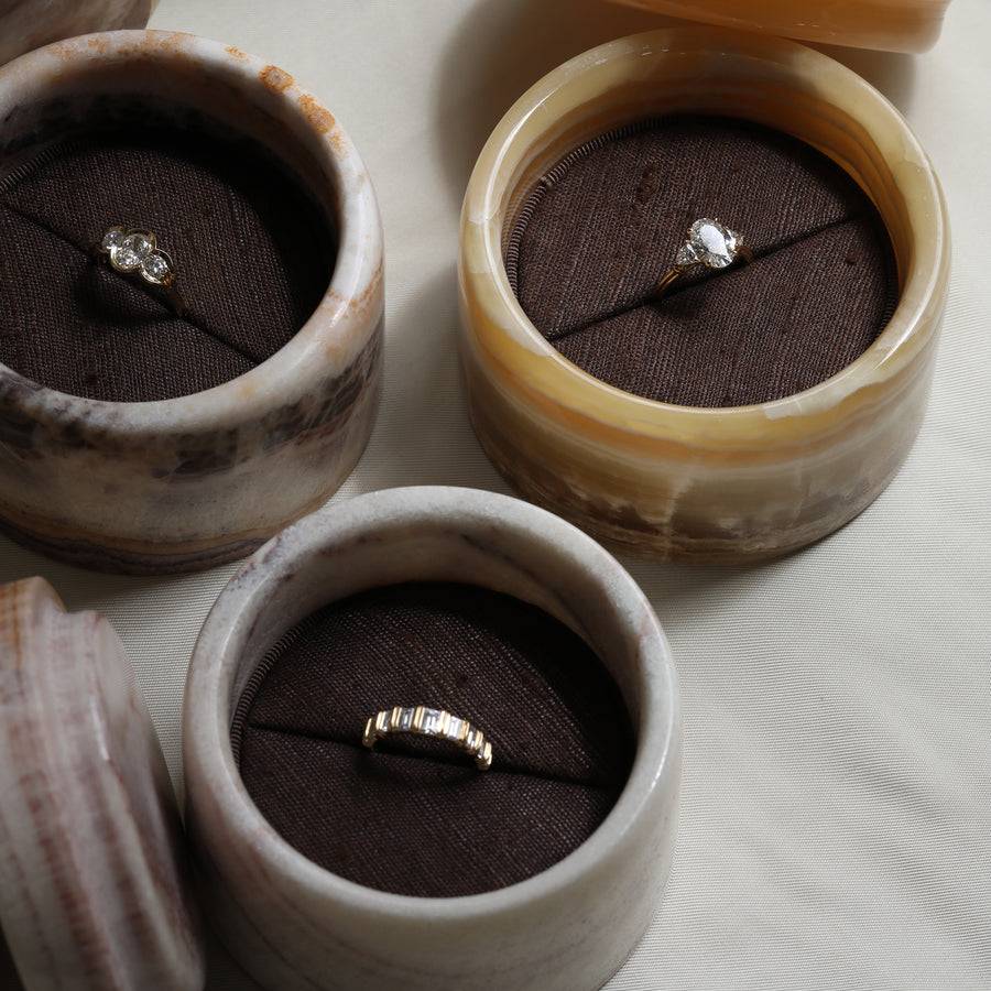 The Jewellery Box - Yellow Alabaster Stone - 2/5 by East London jeweller Rachel Boston | Discover our collections of unique and timeless engagement rings, wedding rings, and modern fine jewellery. - Rachel Boston Jewellery