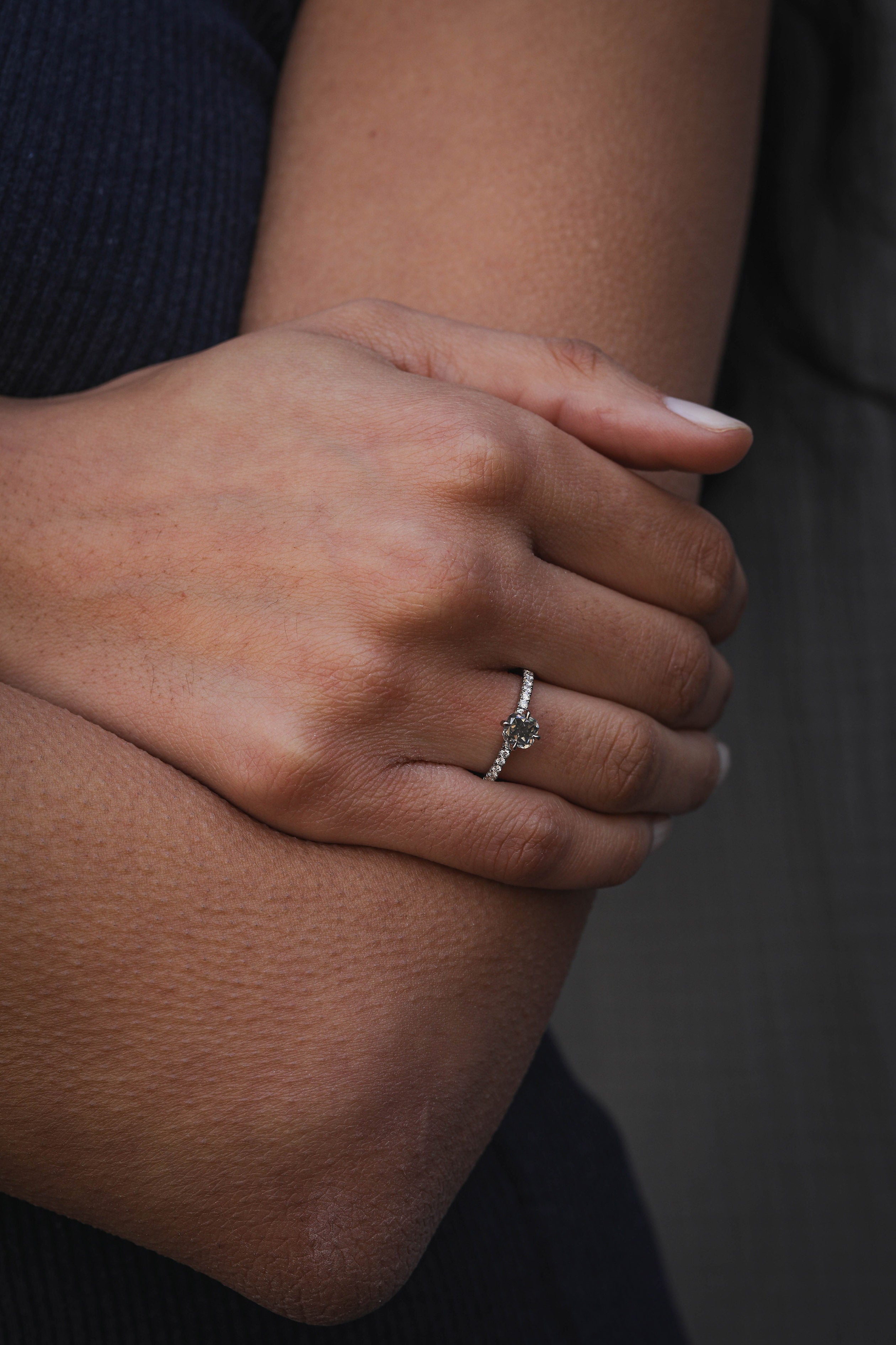 The Telesto Ring by East London jeweller Rachel Boston | Discover our collections of unique and timeless engagement rings, wedding rings, and modern fine jewellery.