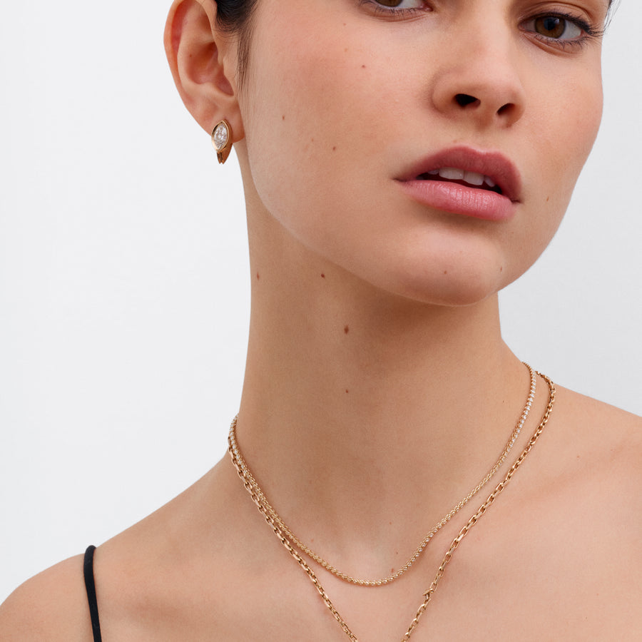 The BOUND Pendant - Pear Cut by East London jeweller Rachel Boston | Discover our collections of unique and timeless engagement rings, wedding rings, and modern fine jewellery. - Rachel Boston Jewellery