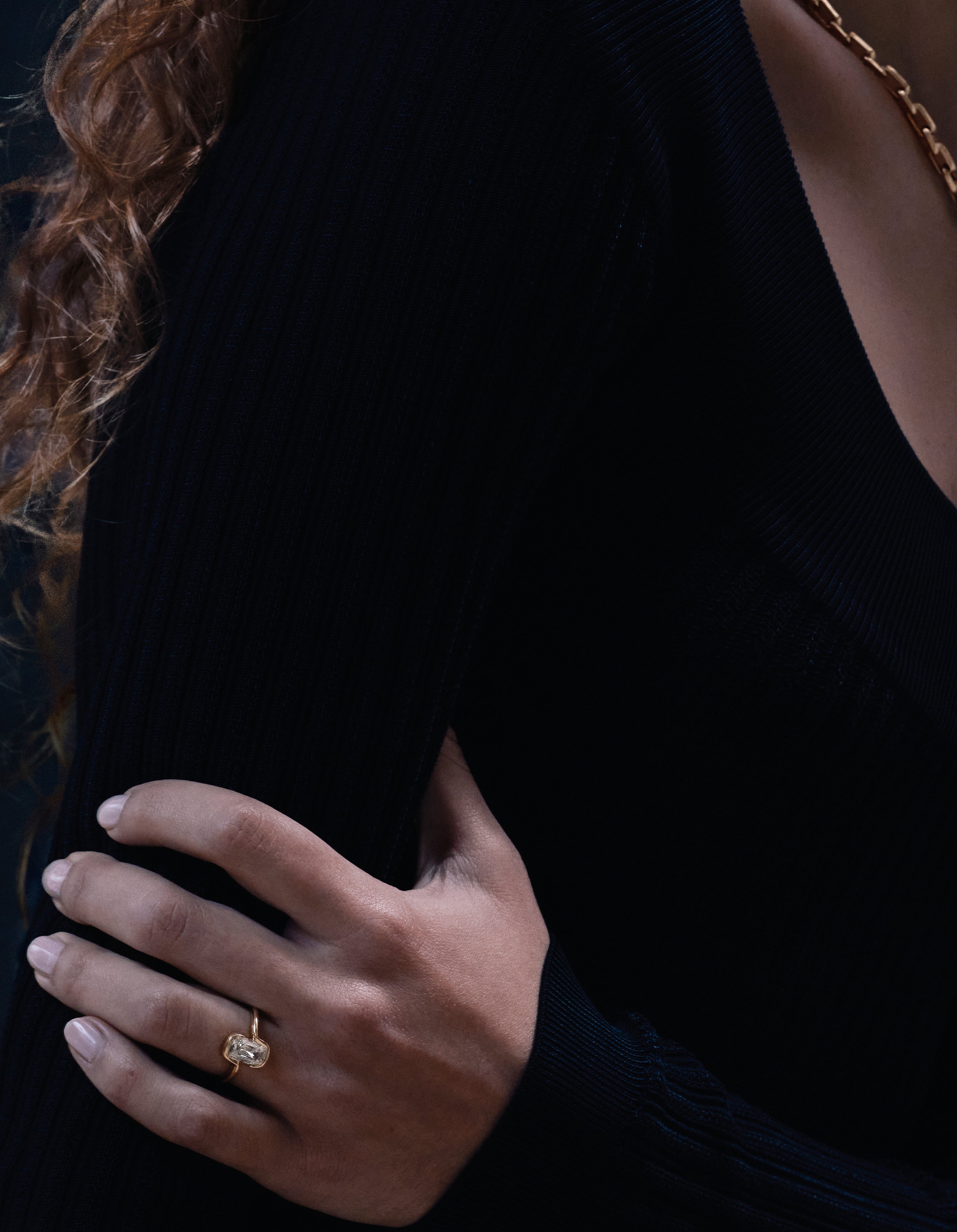 The Tide Ring by East London jeweller Rachel Boston | Discover our collections of unique and timeless engagement rings, wedding rings, and modern fine jewellery.