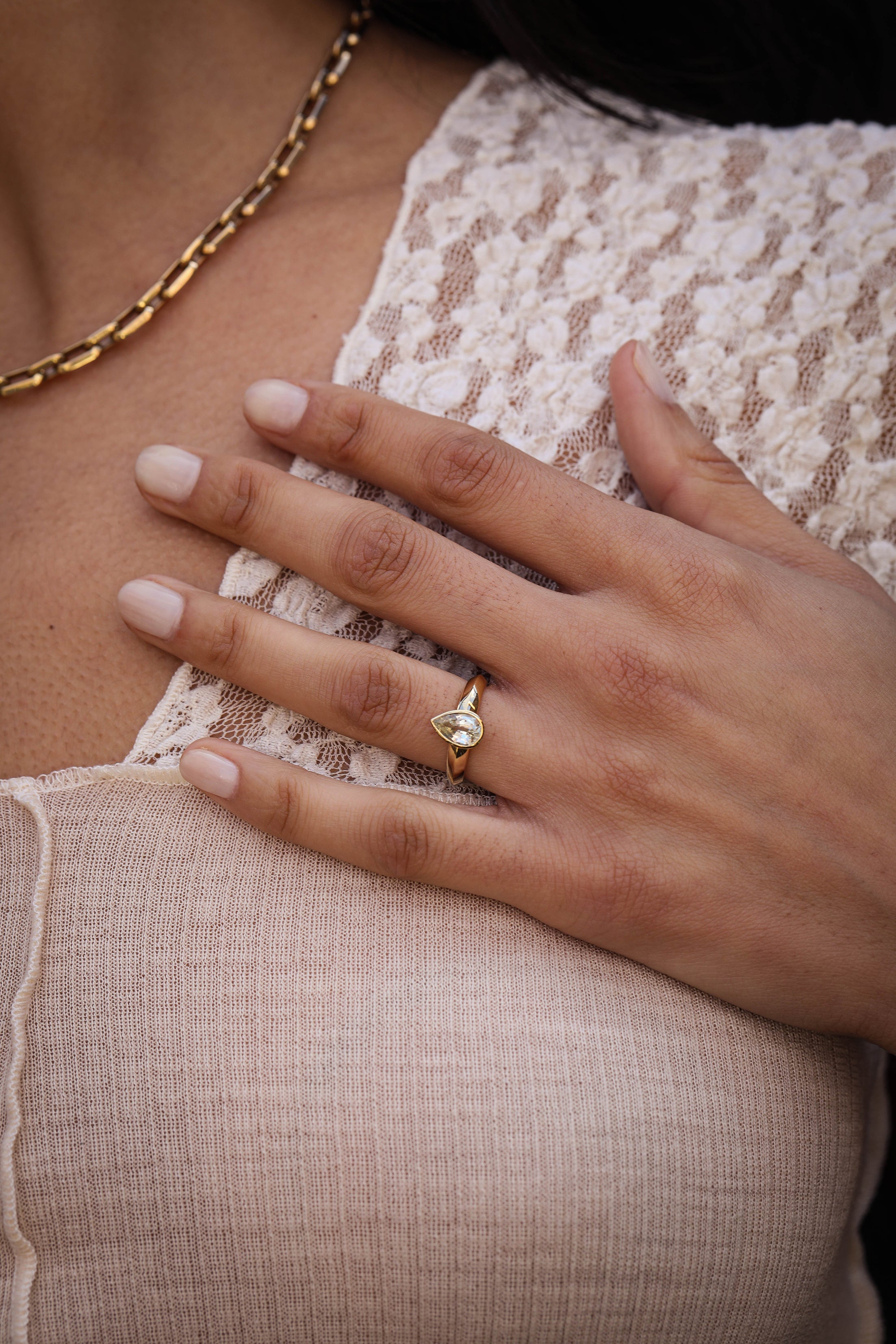 The Tocantins Ring by East London jeweller Rachel Boston | Discover our collections of unique and timeless engagement rings, wedding rings, and modern fine jewellery.