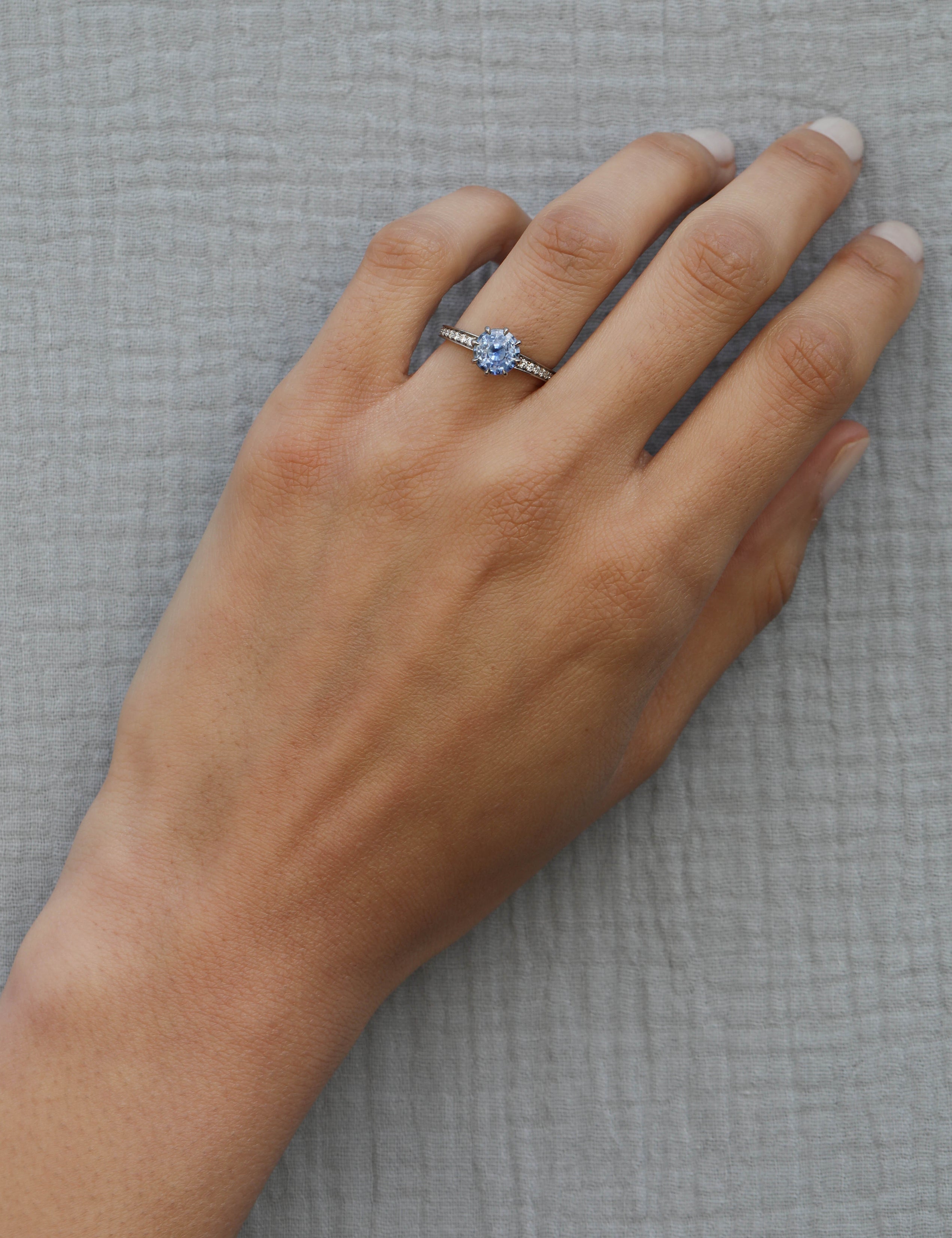 The Tota Ring by East London jeweller Rachel Boston | Discover our collections of unique and timeless engagement rings, wedding rings, and modern fine jewellery.