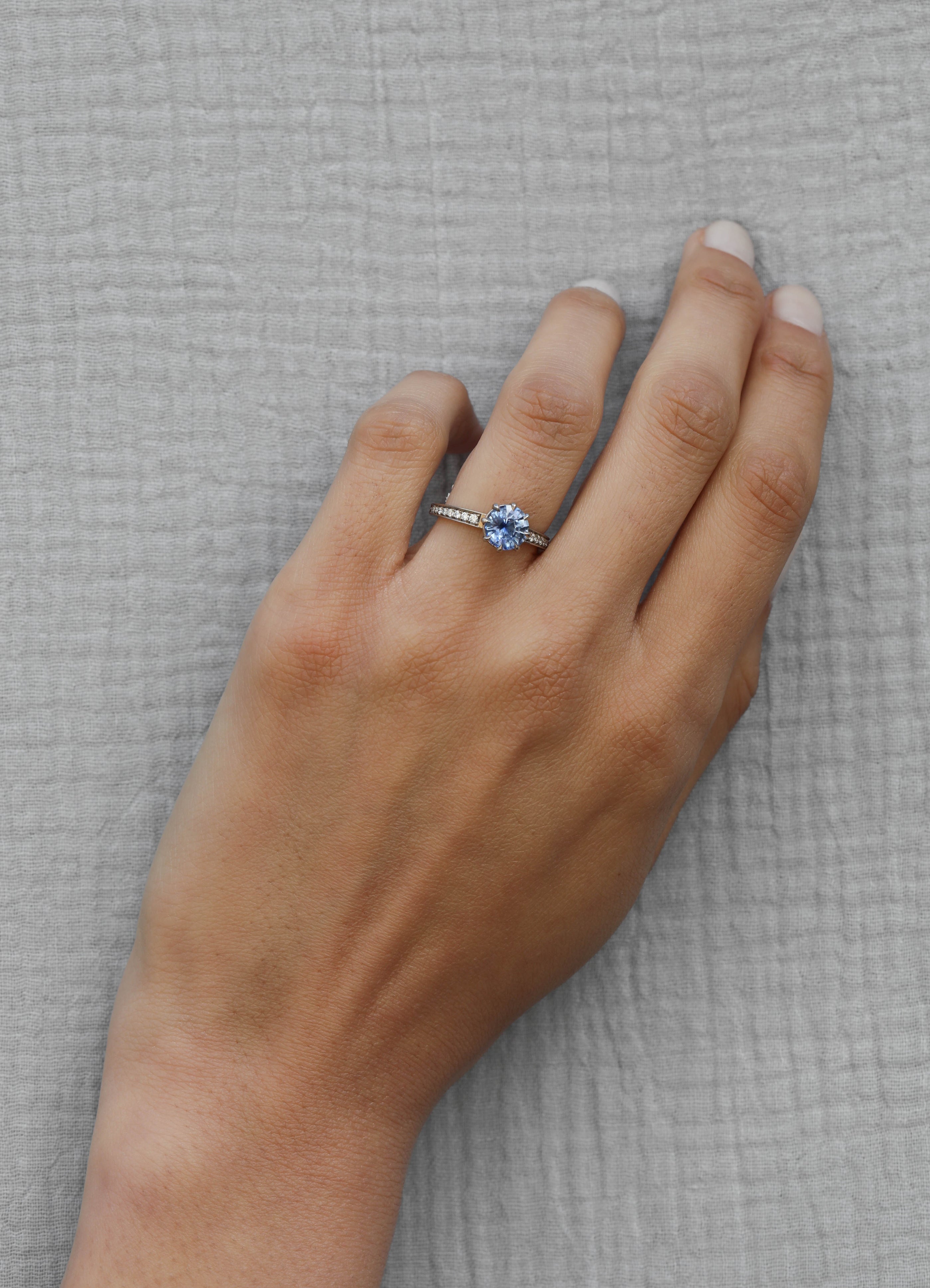 The Tota Ring by East London jeweller Rachel Boston | Discover our collections of unique and timeless engagement rings, wedding rings, and modern fine jewellery.