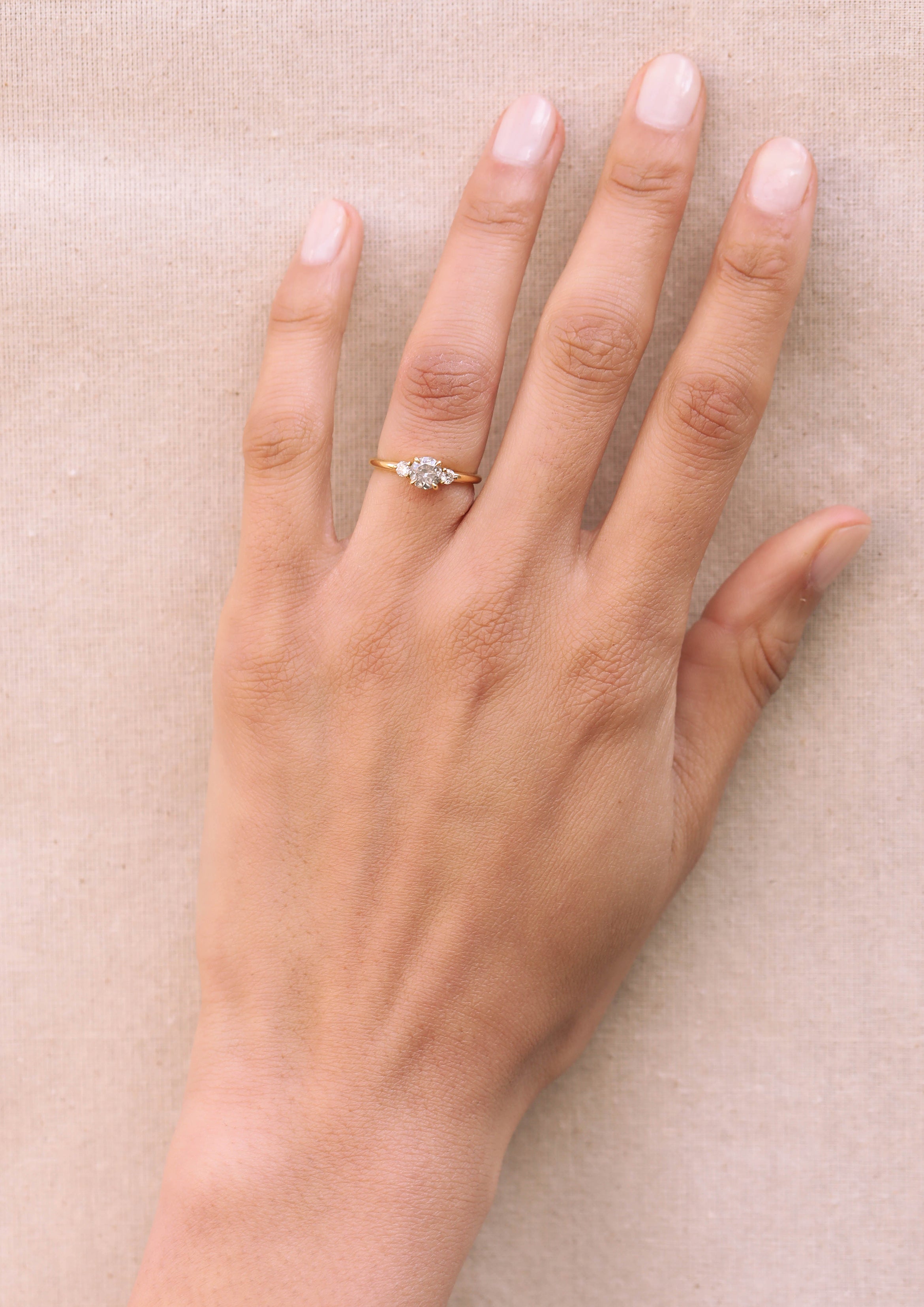 The Tucana Ring by East London jeweller Rachel Boston | Discover our collections of unique and timeless engagement rings, wedding rings, and modern fine jewellery.