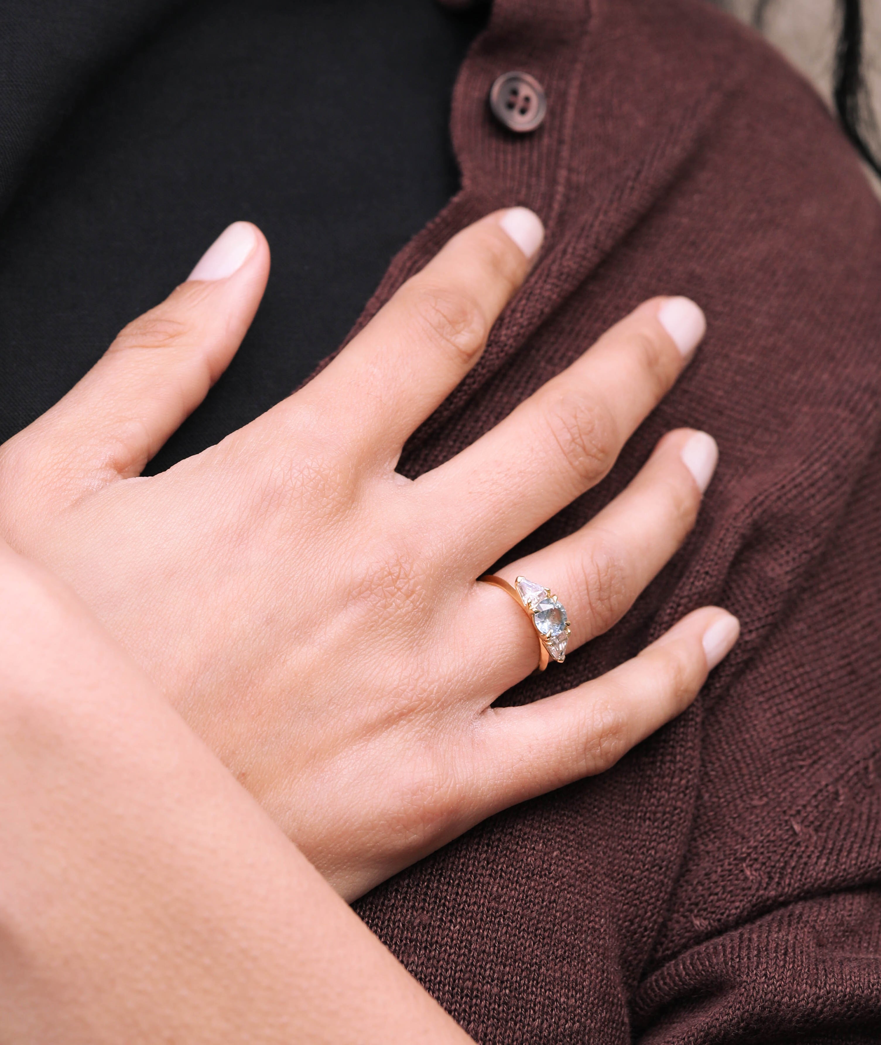 The Tunia Ring by East London jeweller Rachel Boston | Discover our collections of unique and timeless engagement rings, wedding rings, and modern fine jewellery.