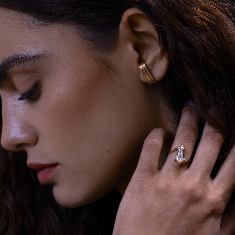 The Zenith Ring by East London jeweller Rachel Boston | Discover our collections of unique and timeless engagement rings, wedding rings, and modern fine jewellery. - Rachel Boston Jewellery