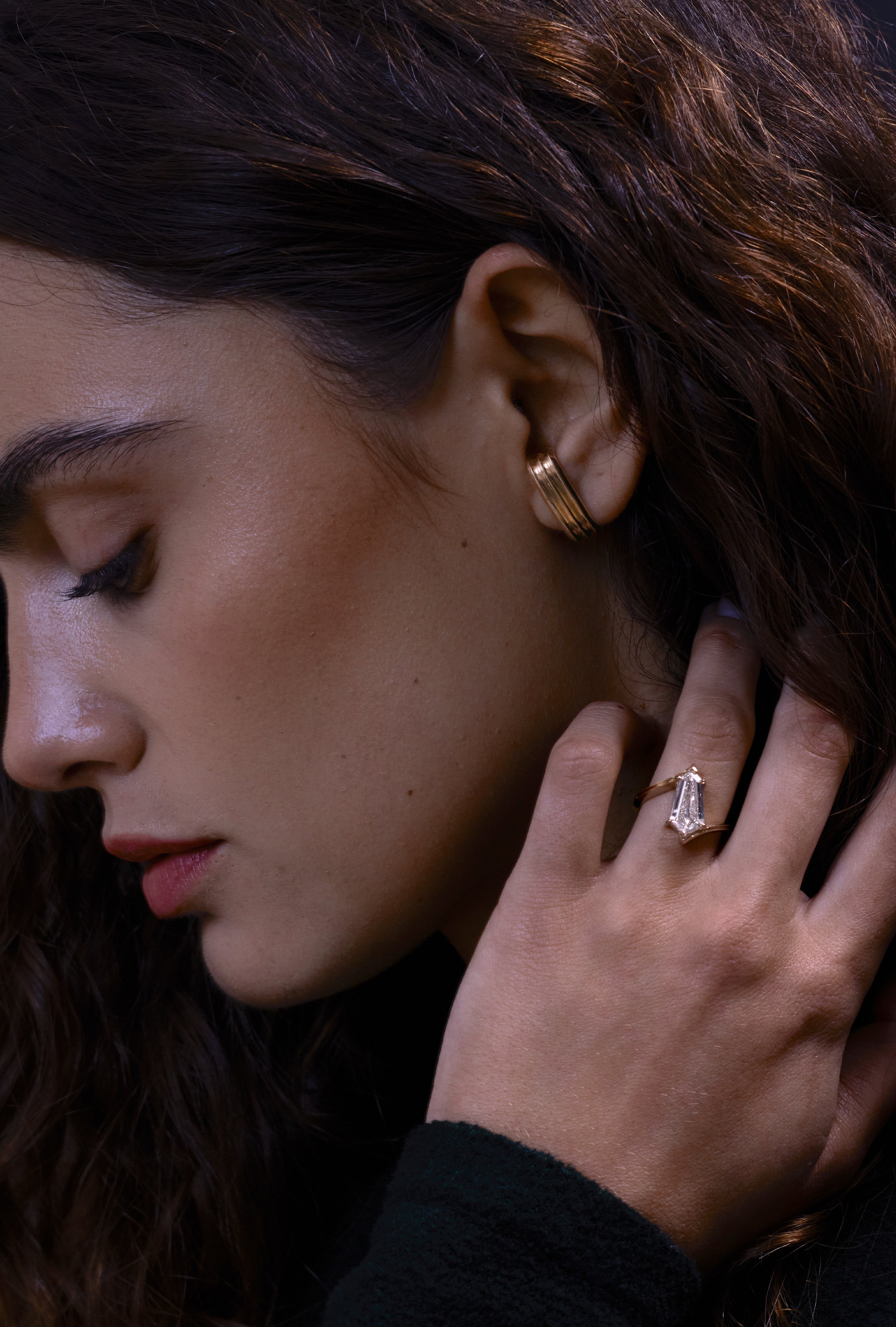 The Azenith Ring by East London jeweller Rachel Boston | Discover our collections of unique and timeless engagement rings, wedding rings, and modern fine jewellery.