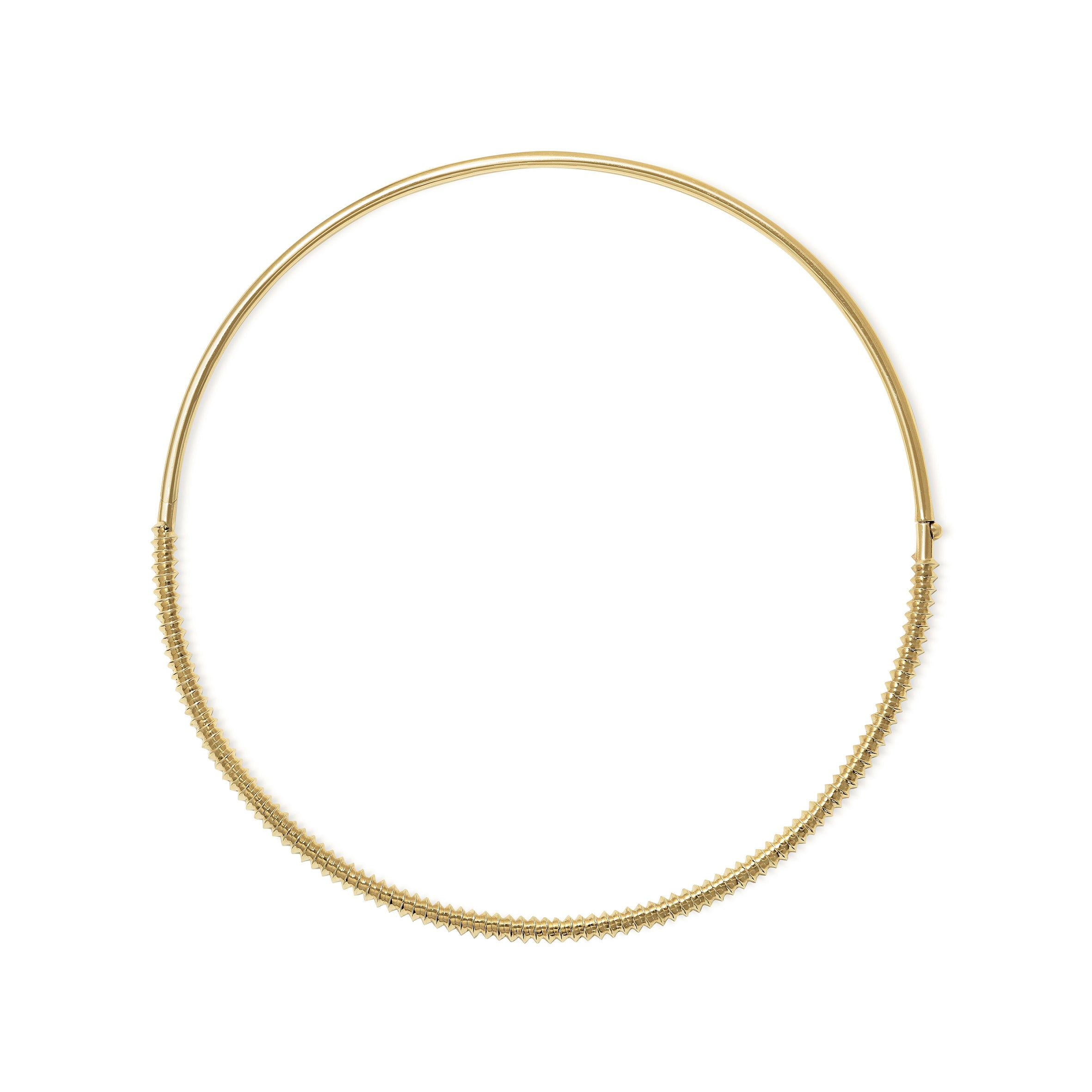 The Arc Torque by East London jeweller Rachel Boston | Discover our collections of unique and timeless engagement rings, wedding rings, and modern fine jewellery.