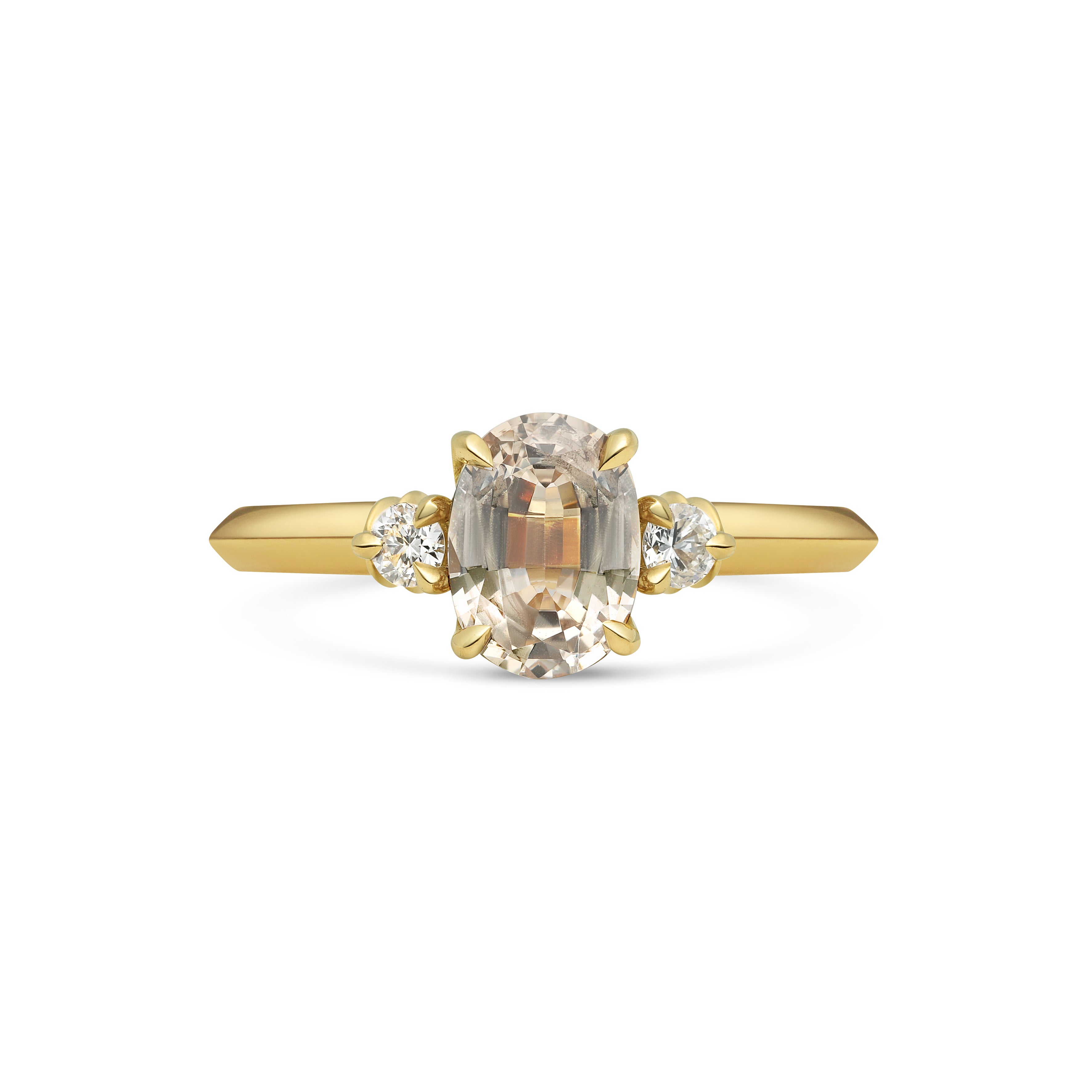 The Rimac Ring by East London jeweller Rachel Boston | Discover our collections of unique and timeless engagement rings, wedding rings, and modern fine jewellery.