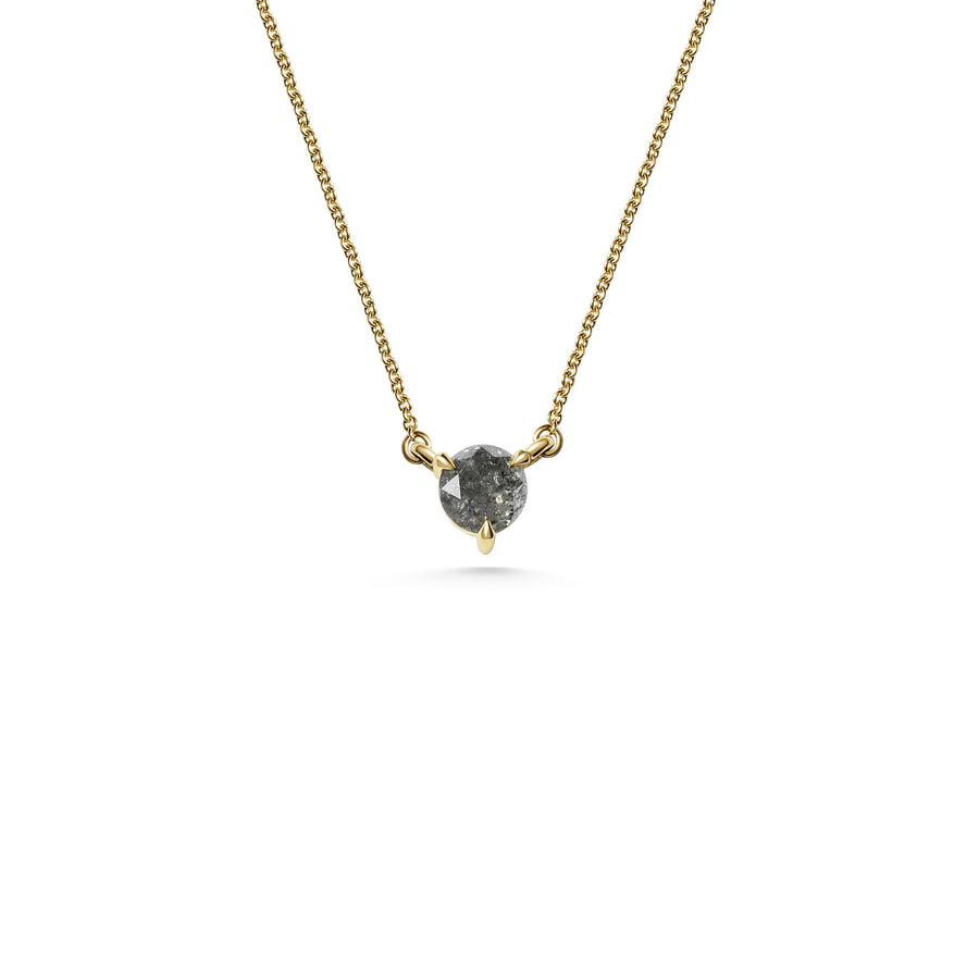 The 5mm Salt and Pepper Grey Diamond Necklace - 0.57ct by East London jeweller Rachel Boston | Discover our collections of unique and timeless engagement rings, wedding rings, and modern fine jewellery. - Rachel Boston Jewellery